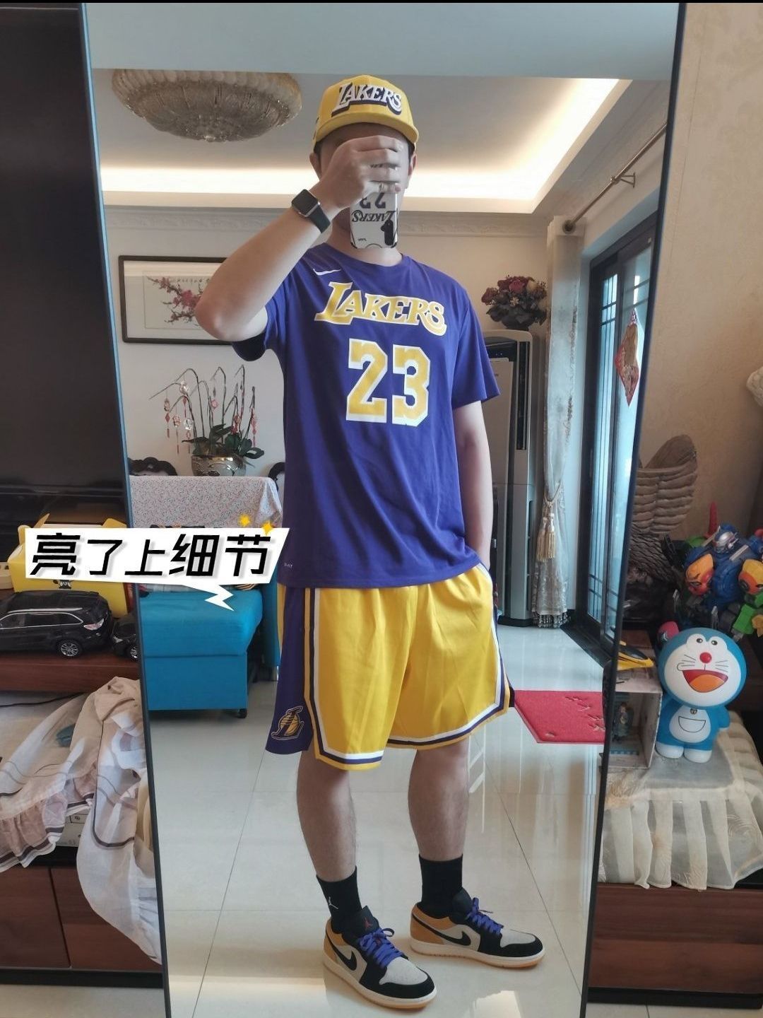 Nike 赛场系列 NBA湖人队篮球短裤
