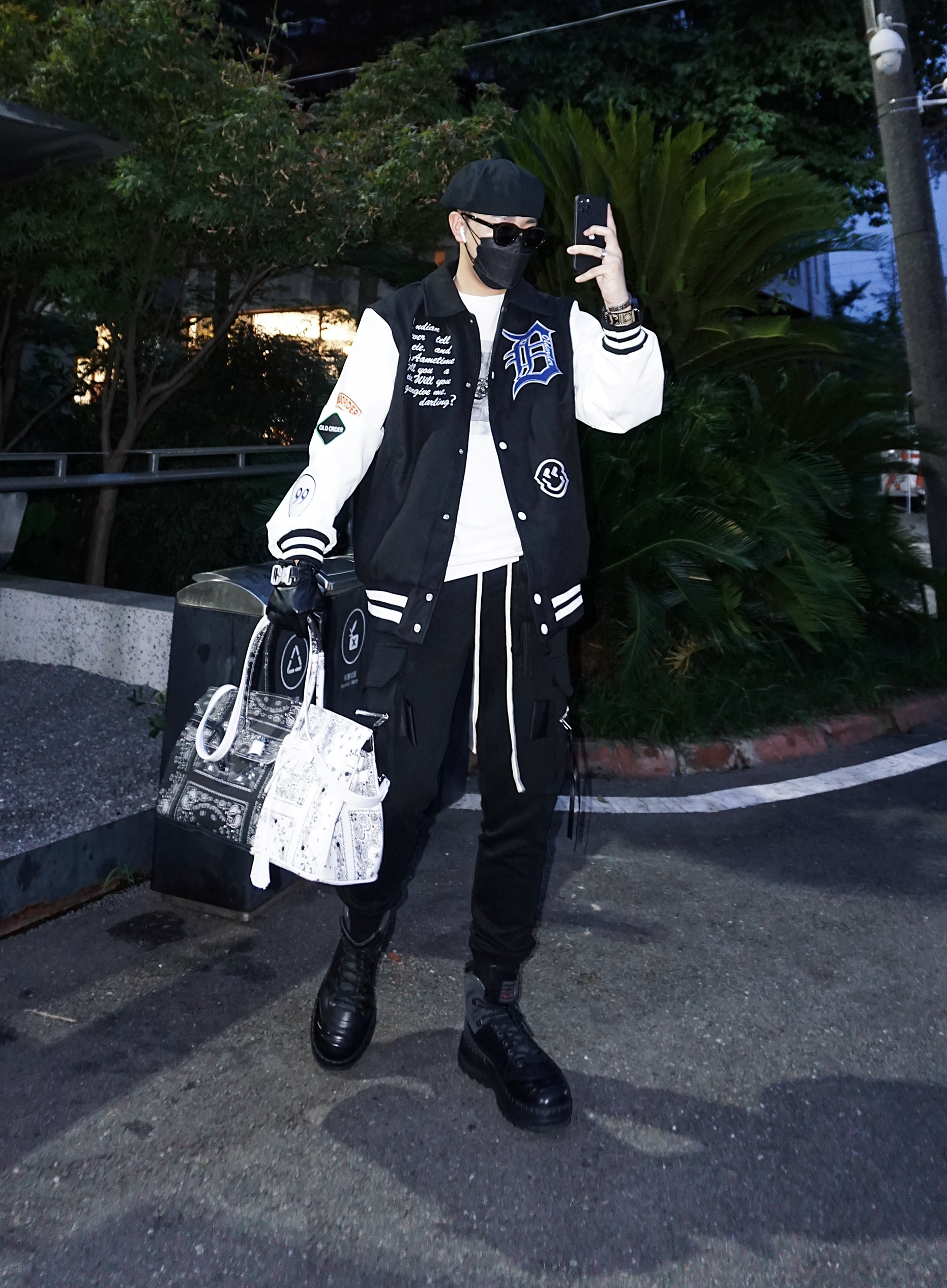 梵高outfit｜秋季街头风棒球服搭配