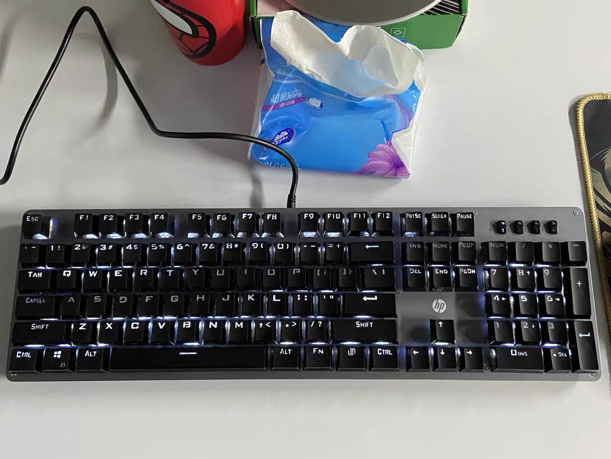 惠普GK100机械键盘，入门的好选择