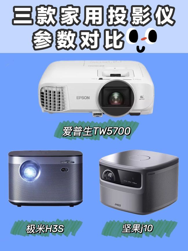 三款家用投影仪对比，哪款更香呢？
