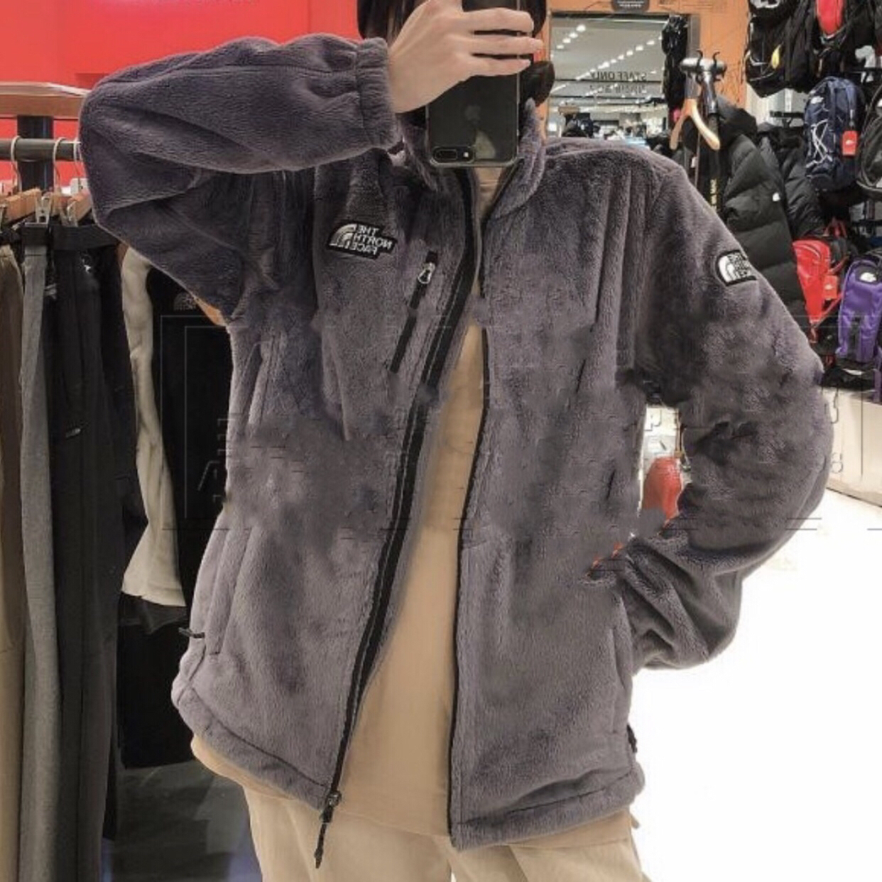 The North Face 2020AW 立领银标摇粒绒抓绒夹克