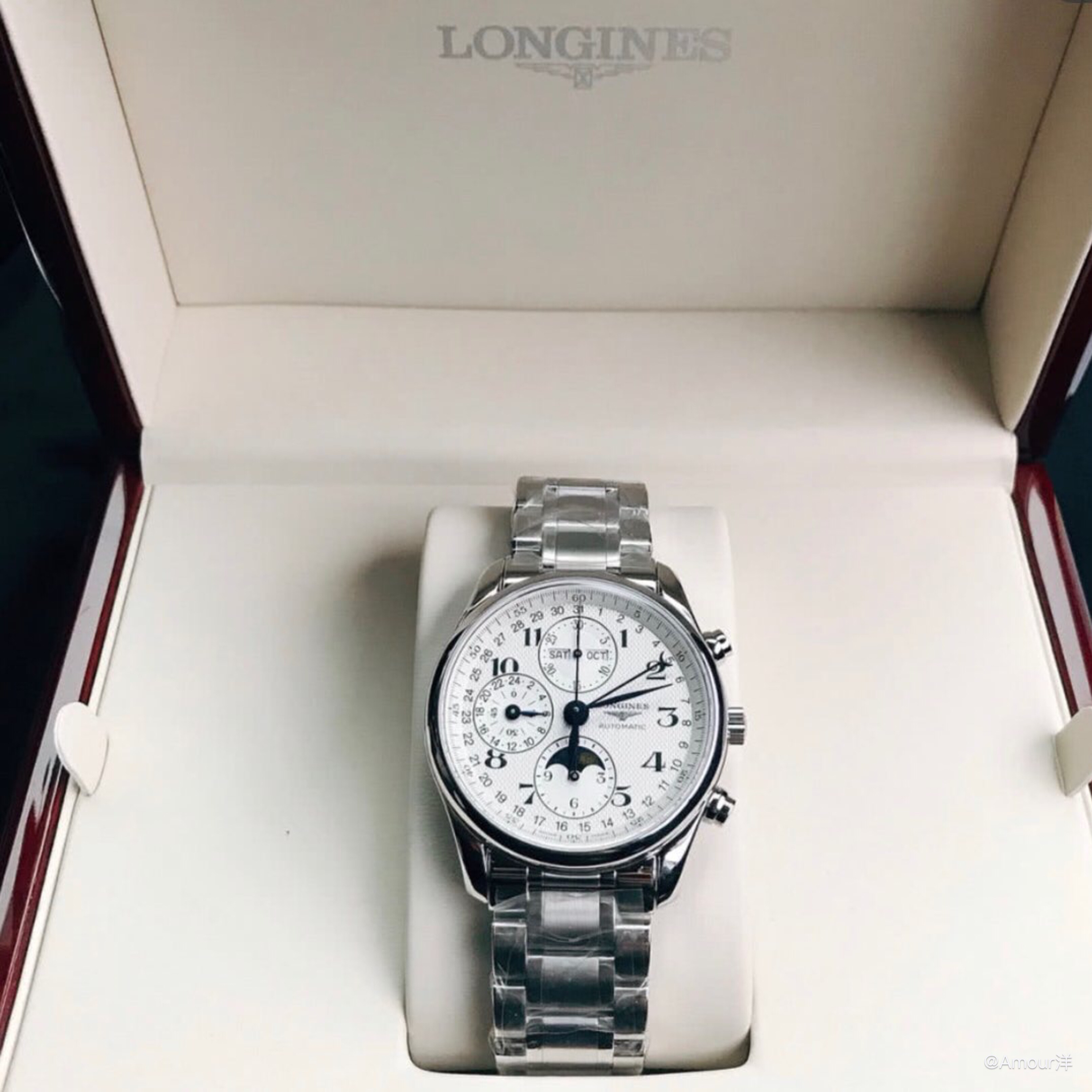 男士推荐！LONGINES/浪琴 名匠系列 40mm表盘 自动机械男表 L2.673
