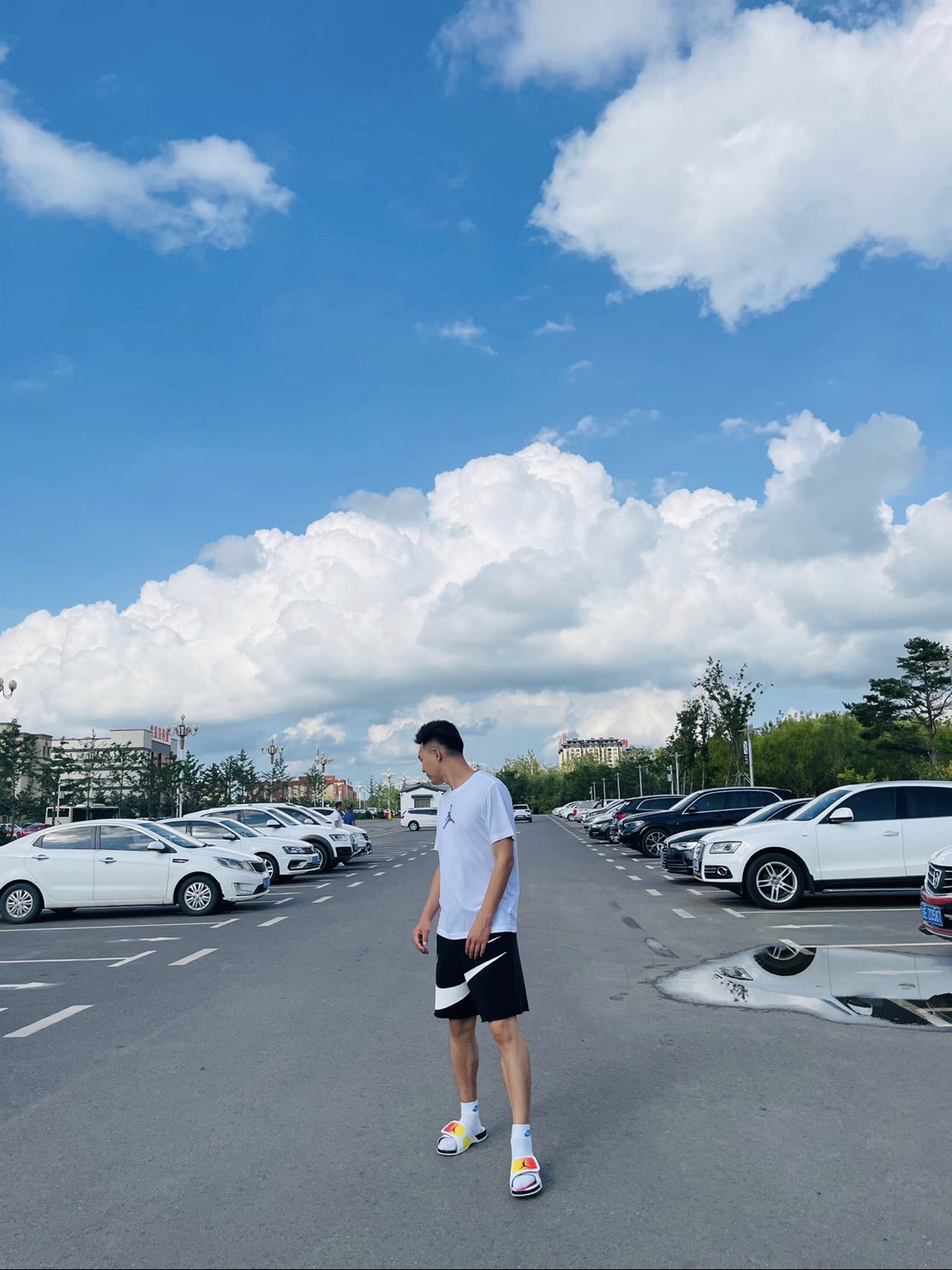 运动圆领短袖T恤