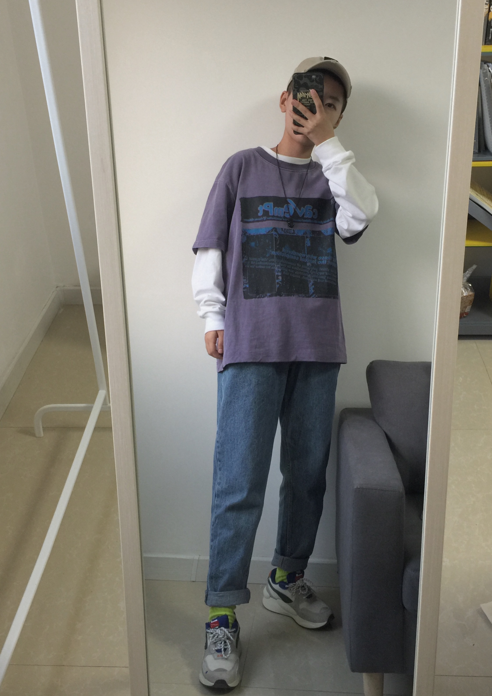 OOTD｜160cm小个子男生的秋季叠穿T恤
