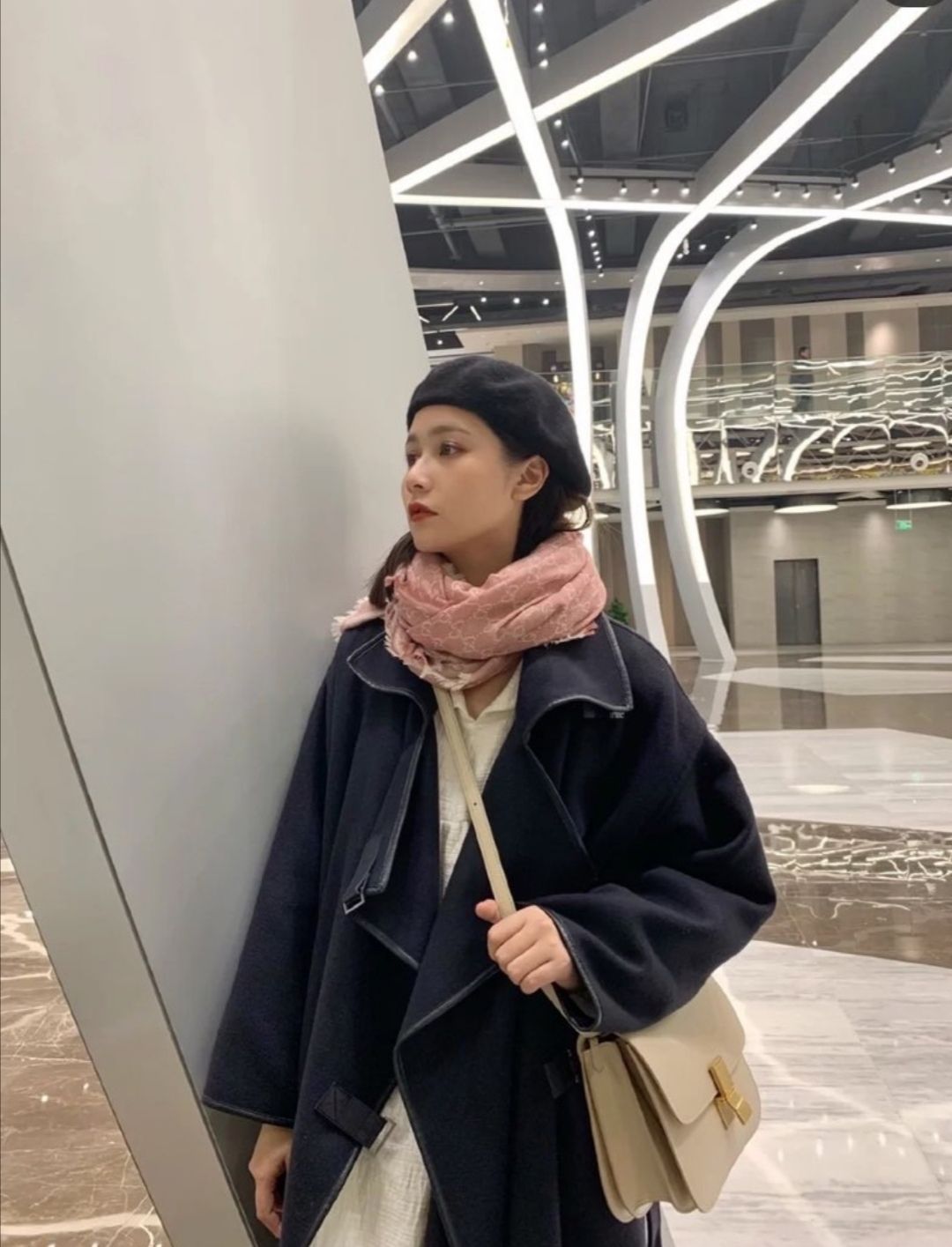 秋冬必备围巾穿搭心气质风时髦小心机