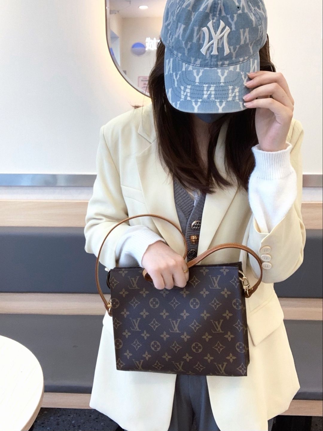 LV 经典花纹盥洗袋分享