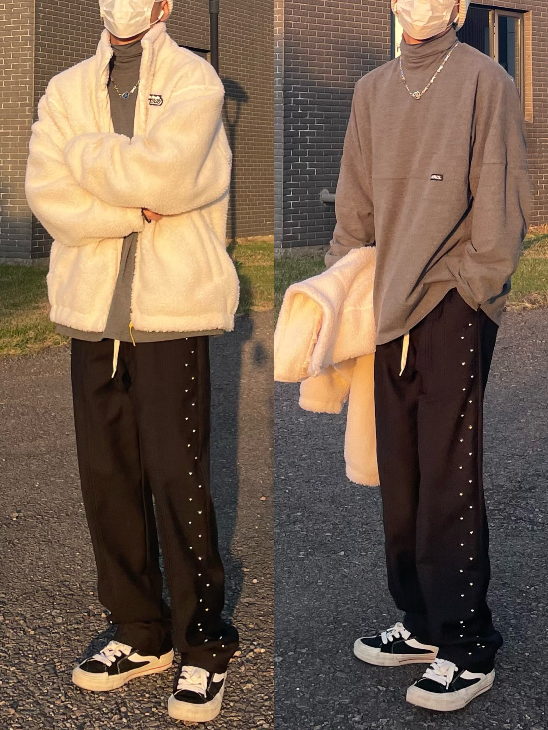 OOTD｜偷偷穿超暖和的羊羔绒🐑卷死你们～