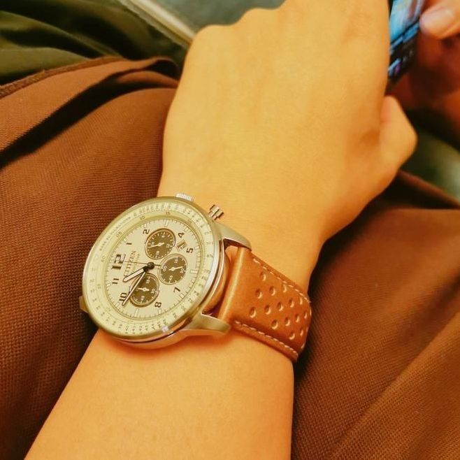 西铁城 复古男士手表⌚