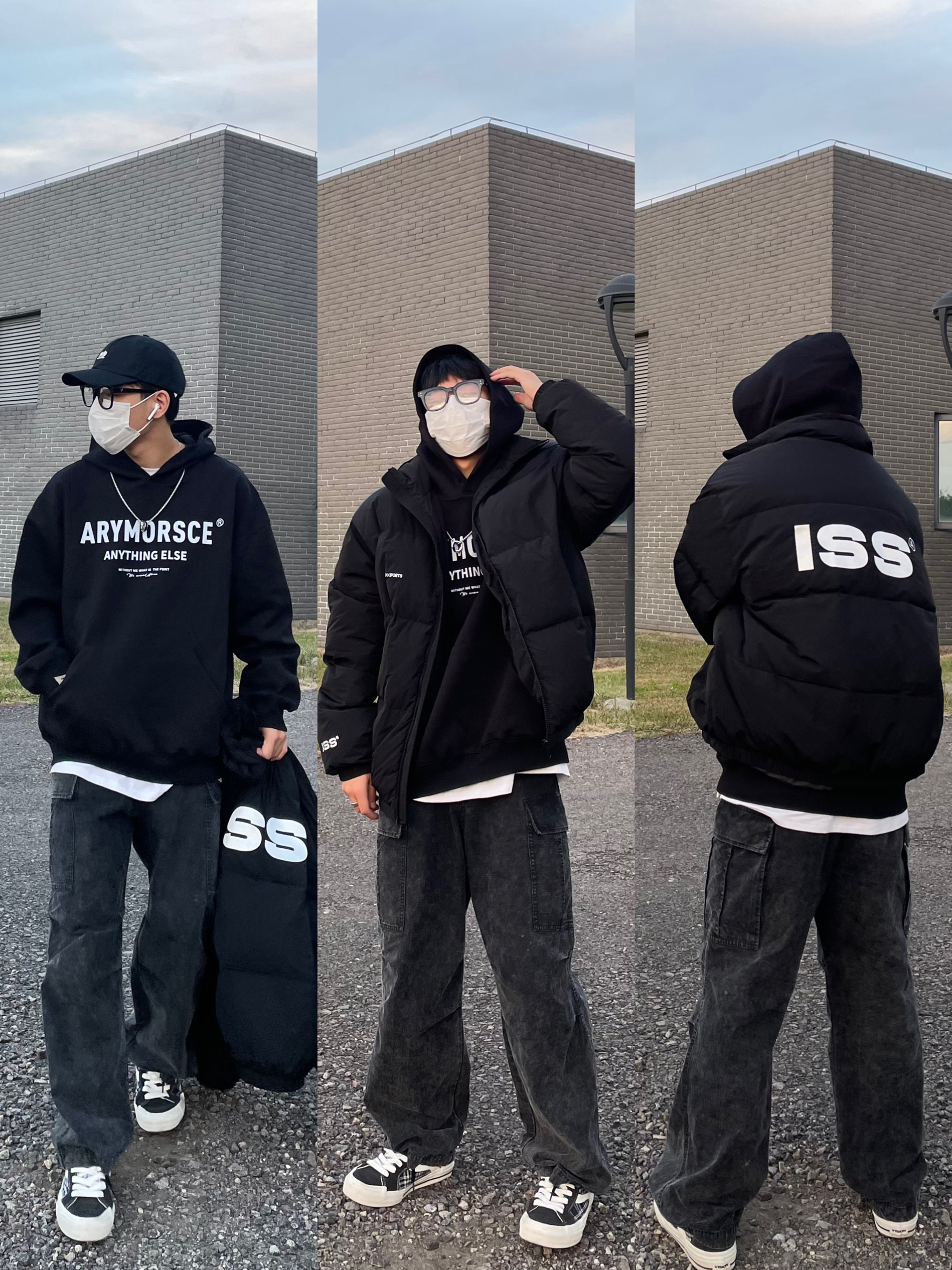 OOTD｜all black真的好酷｜冬天黑色好暖