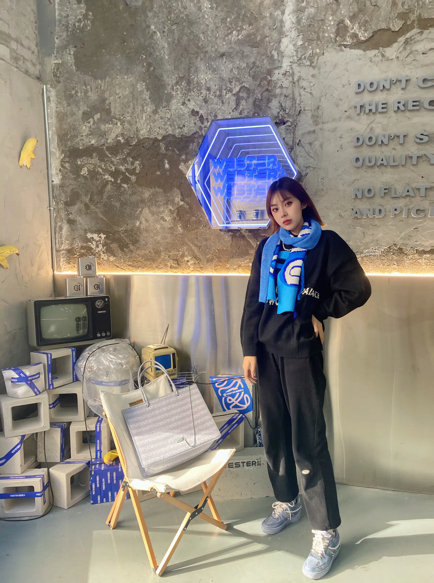 克莱因蓝➕黑色穿搭💙🖤