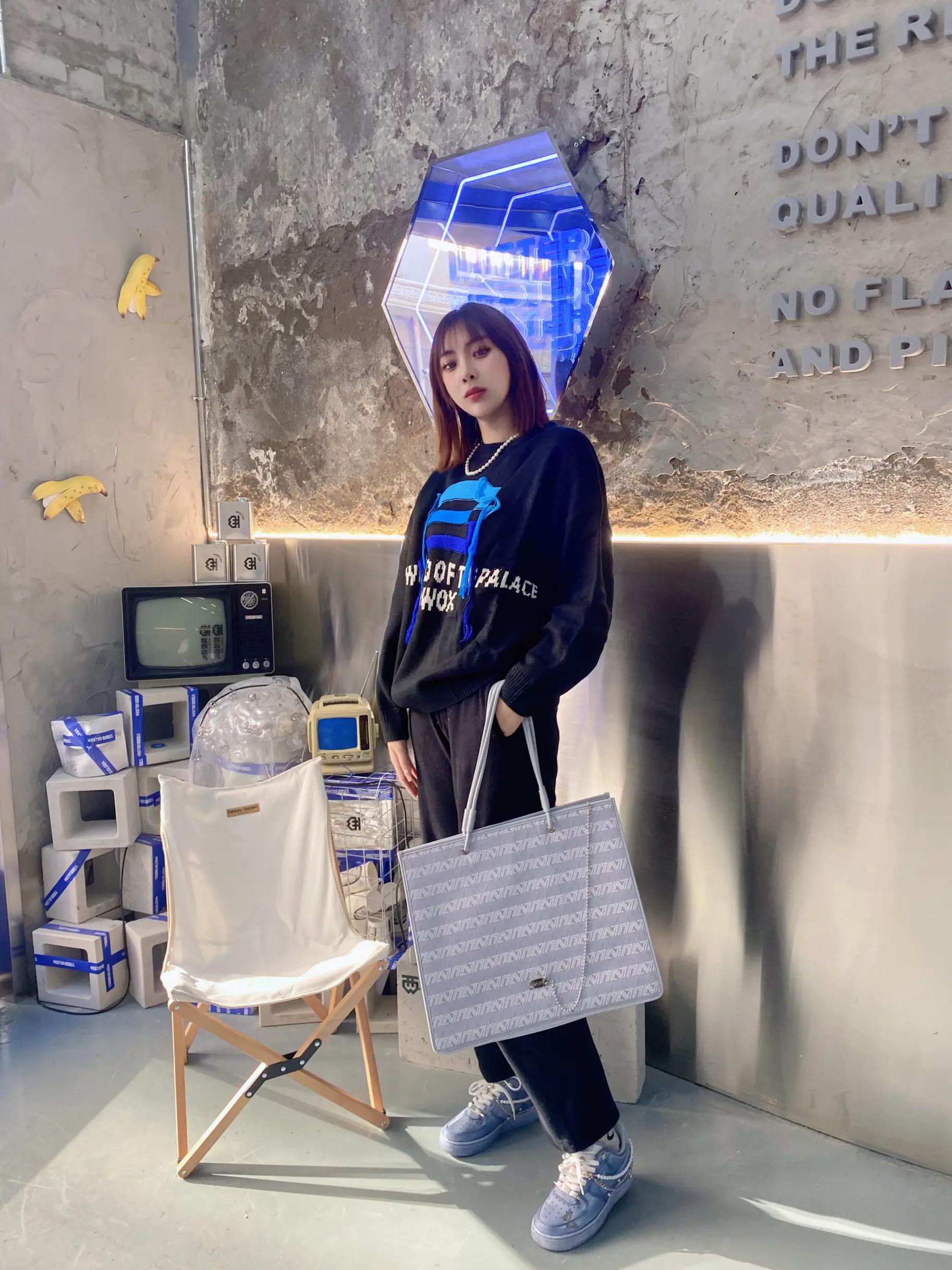 克莱因蓝➕黑色穿搭💙🖤
