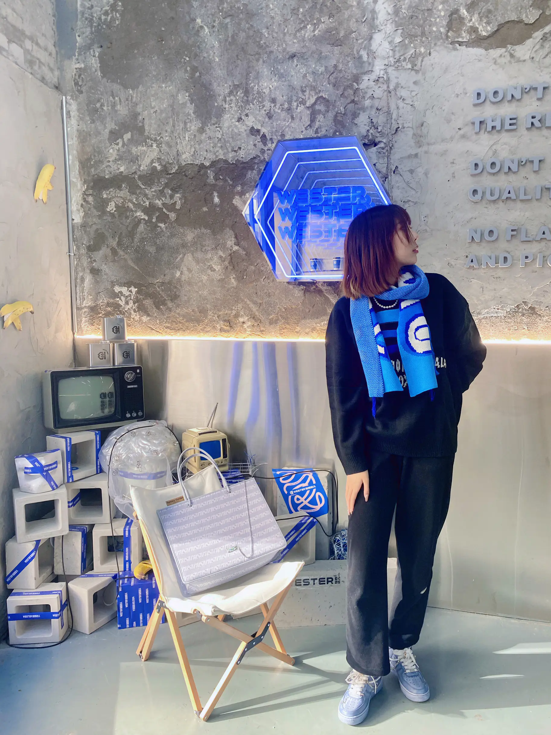 克莱因蓝➕黑色穿搭💙🖤