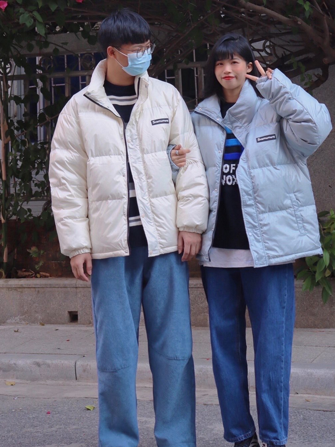 冬日情侣穿搭｜SuaMoment 2021AW 胶章基础鸭绒羽绒服搭配分享