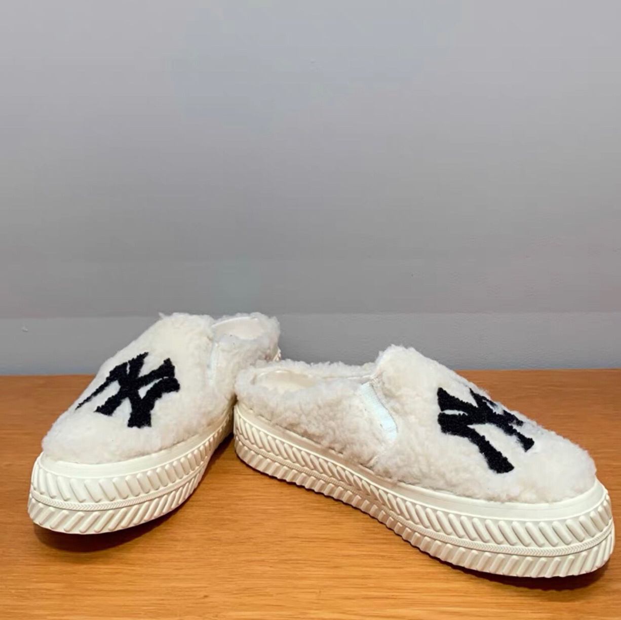 温暖这个冬天 MLB Play Ball 毛绒帆布鞋