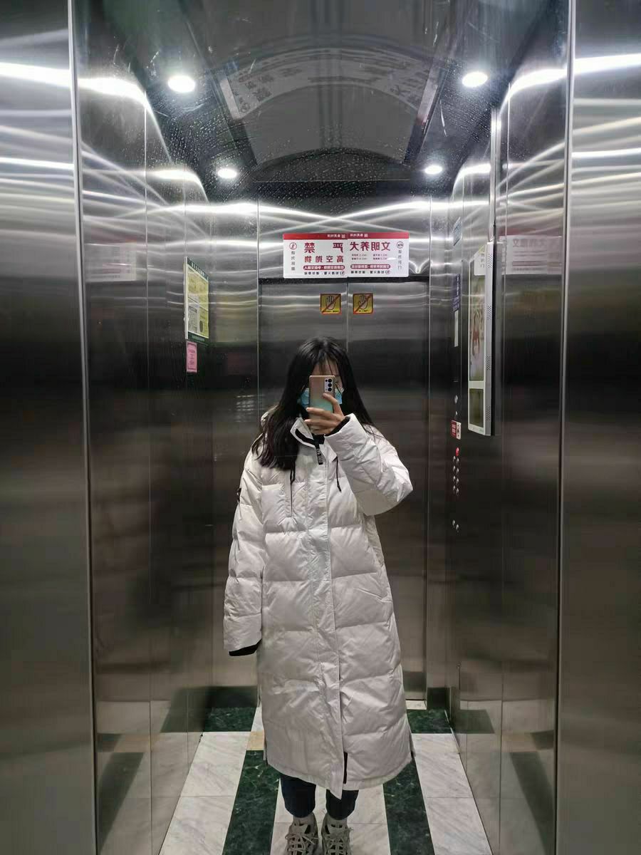 Gap 2021AW长款连帽羽绒服 703965