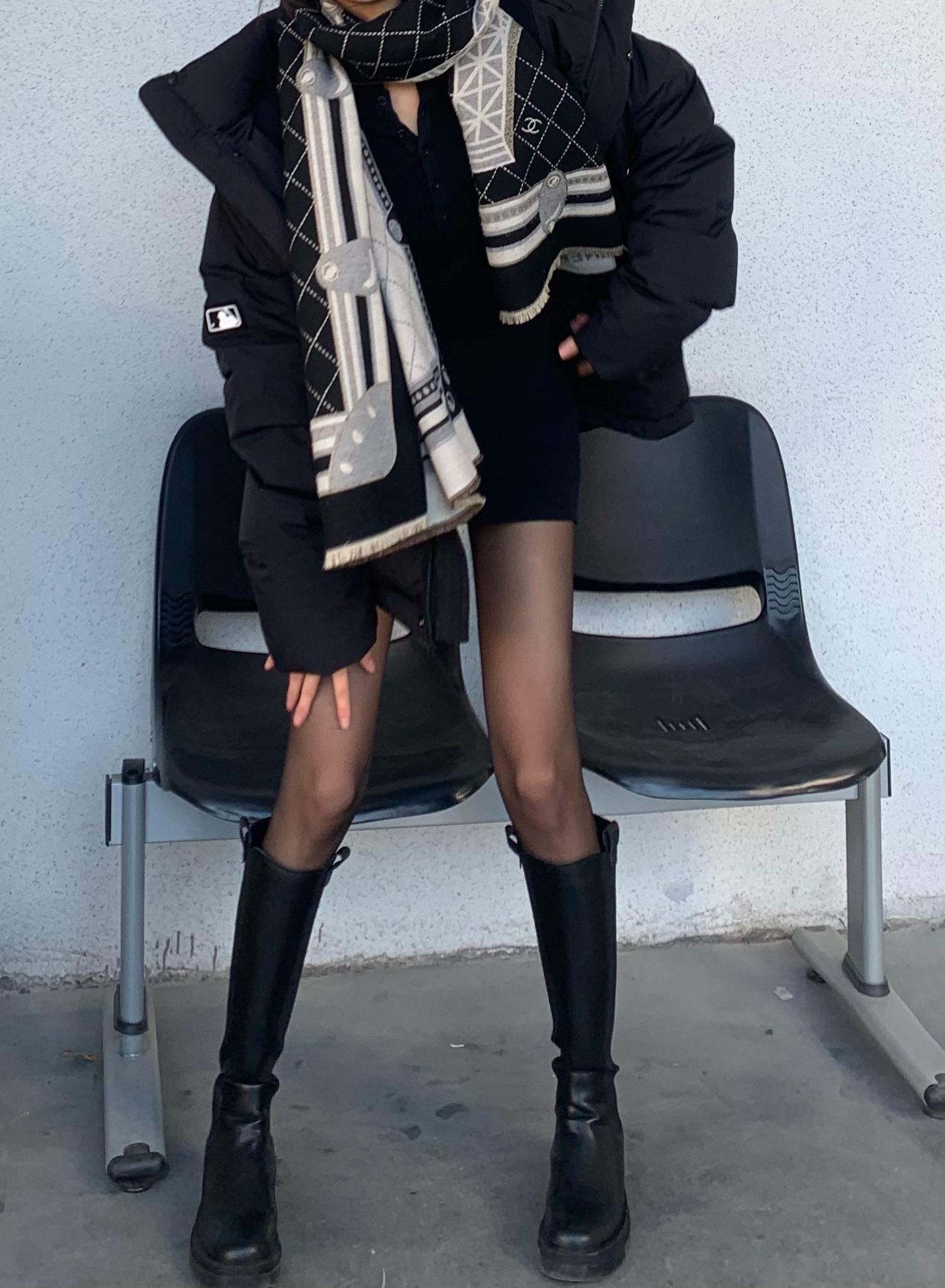 ootd/大大的羽绒服太暖和了