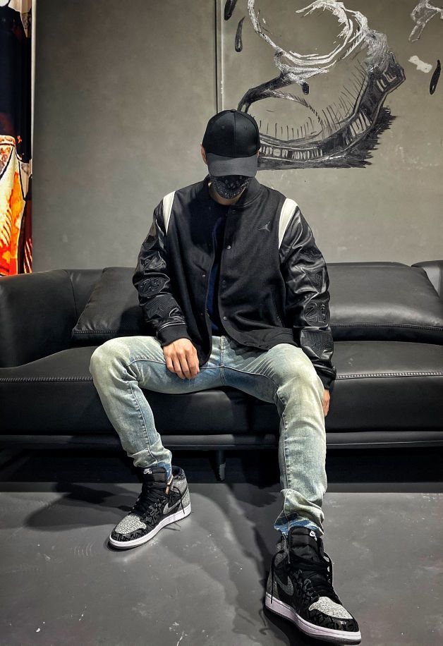 aj毁灭者配aj1黑灰叛逆，抢先上脚 ootd