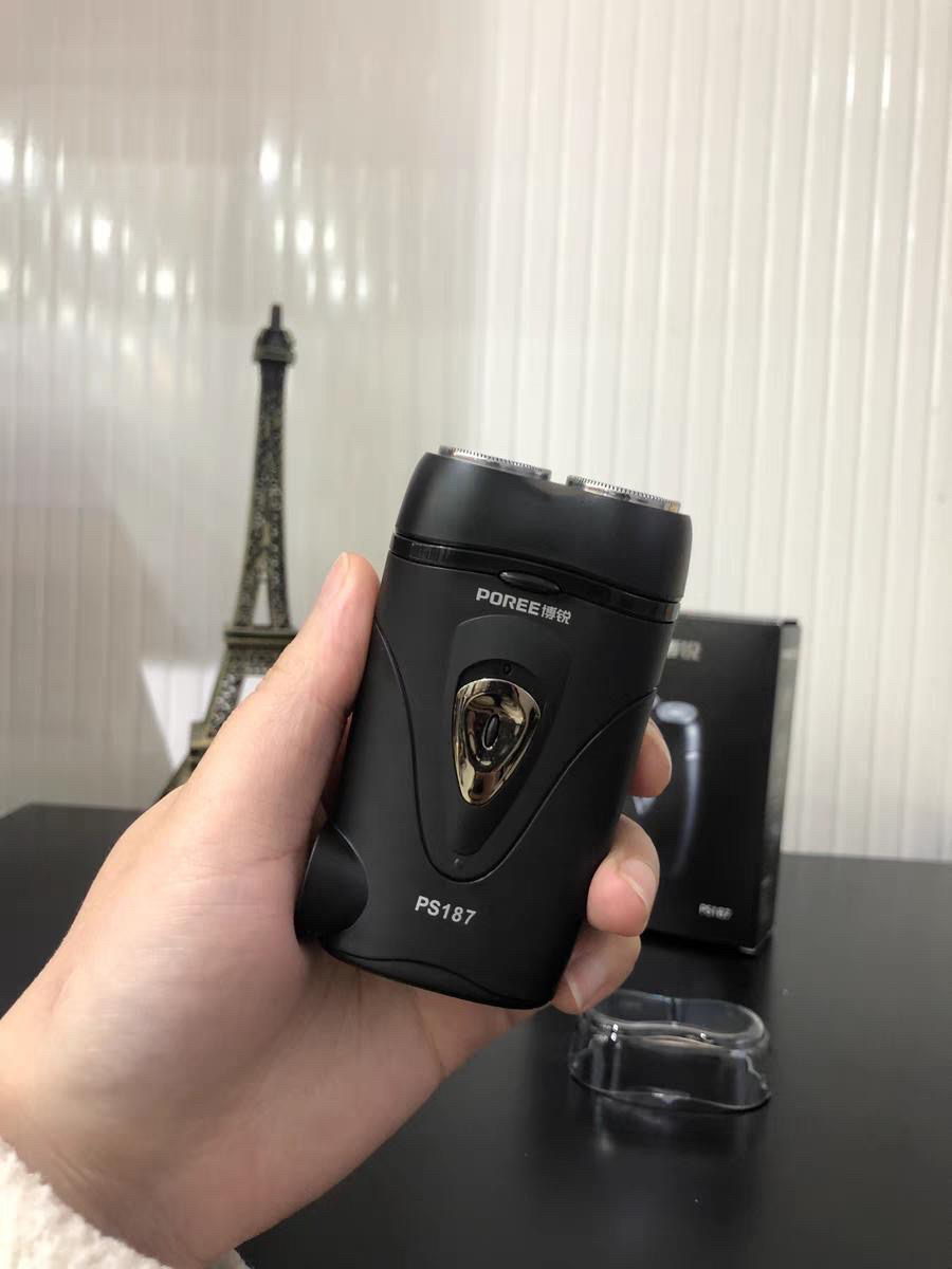 好物种草🌿博锐双刀头旋转PS187电动剃须刀