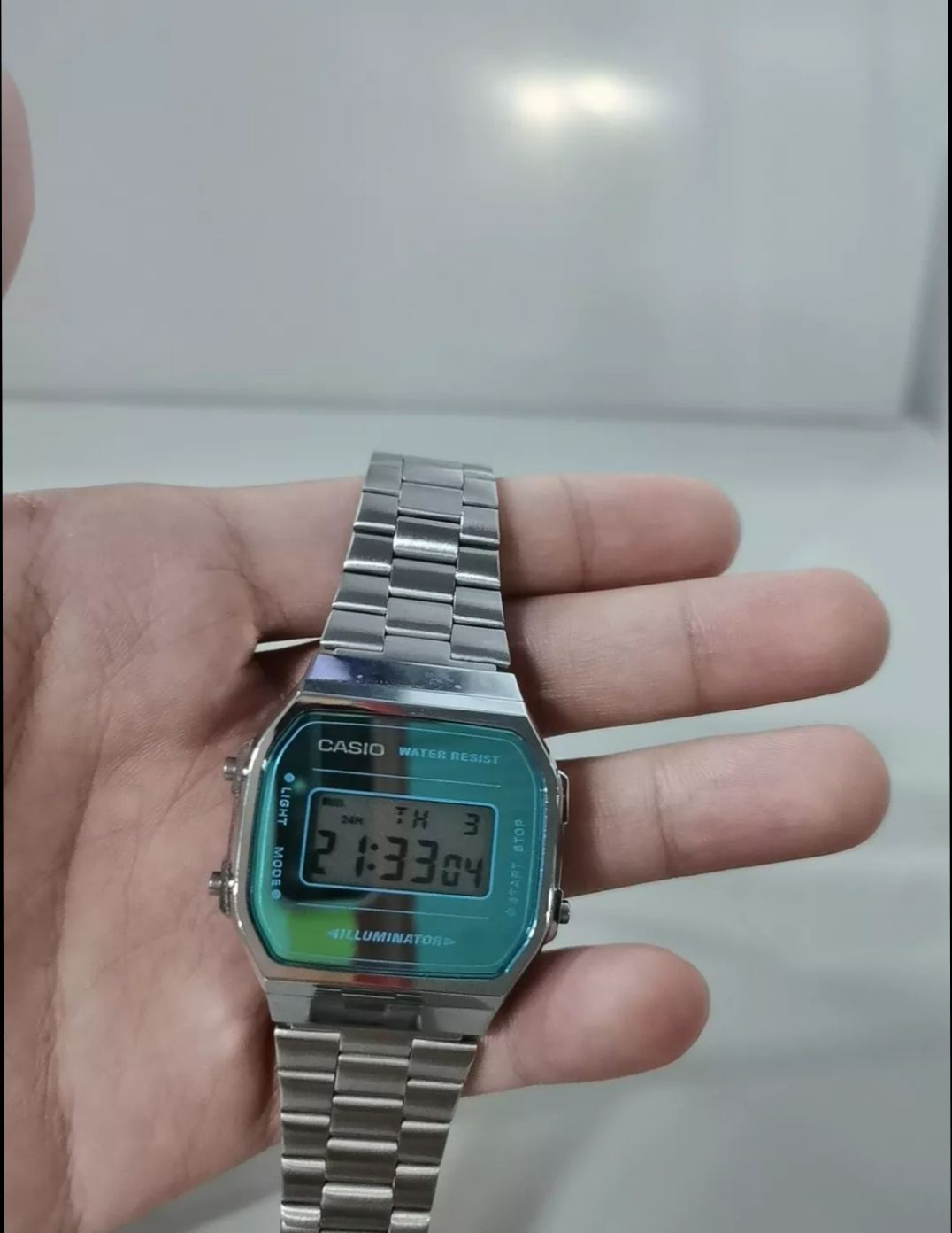 卡西欧 经典复古小方块小银块防水手表分享