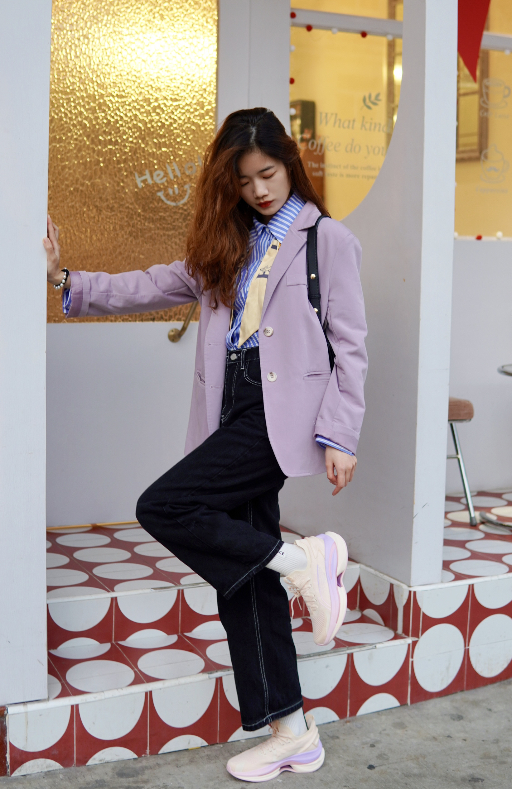 OOTD | 今天是紫色复古女孩
