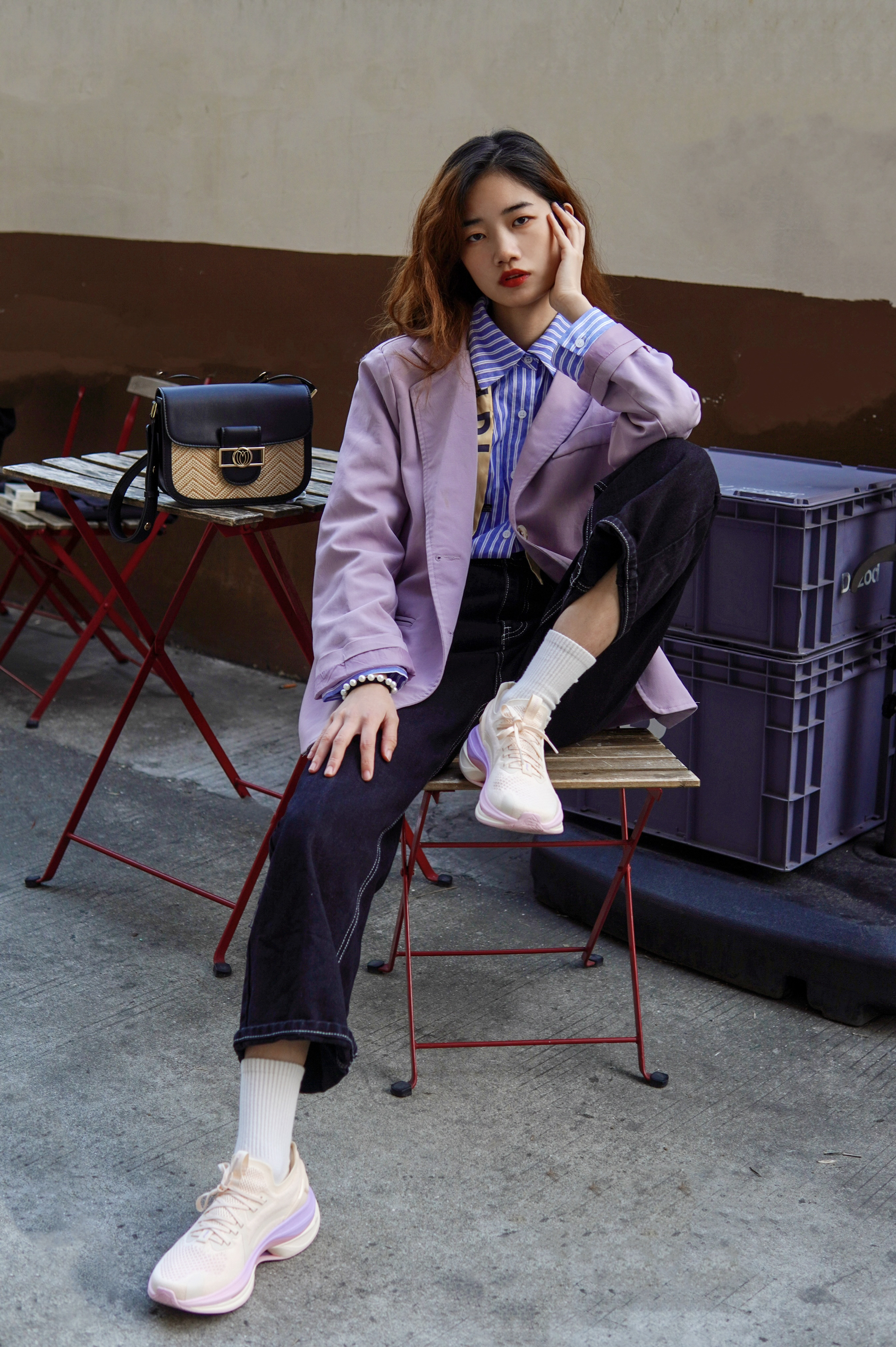 OOTD | 今天是紫色复古女孩