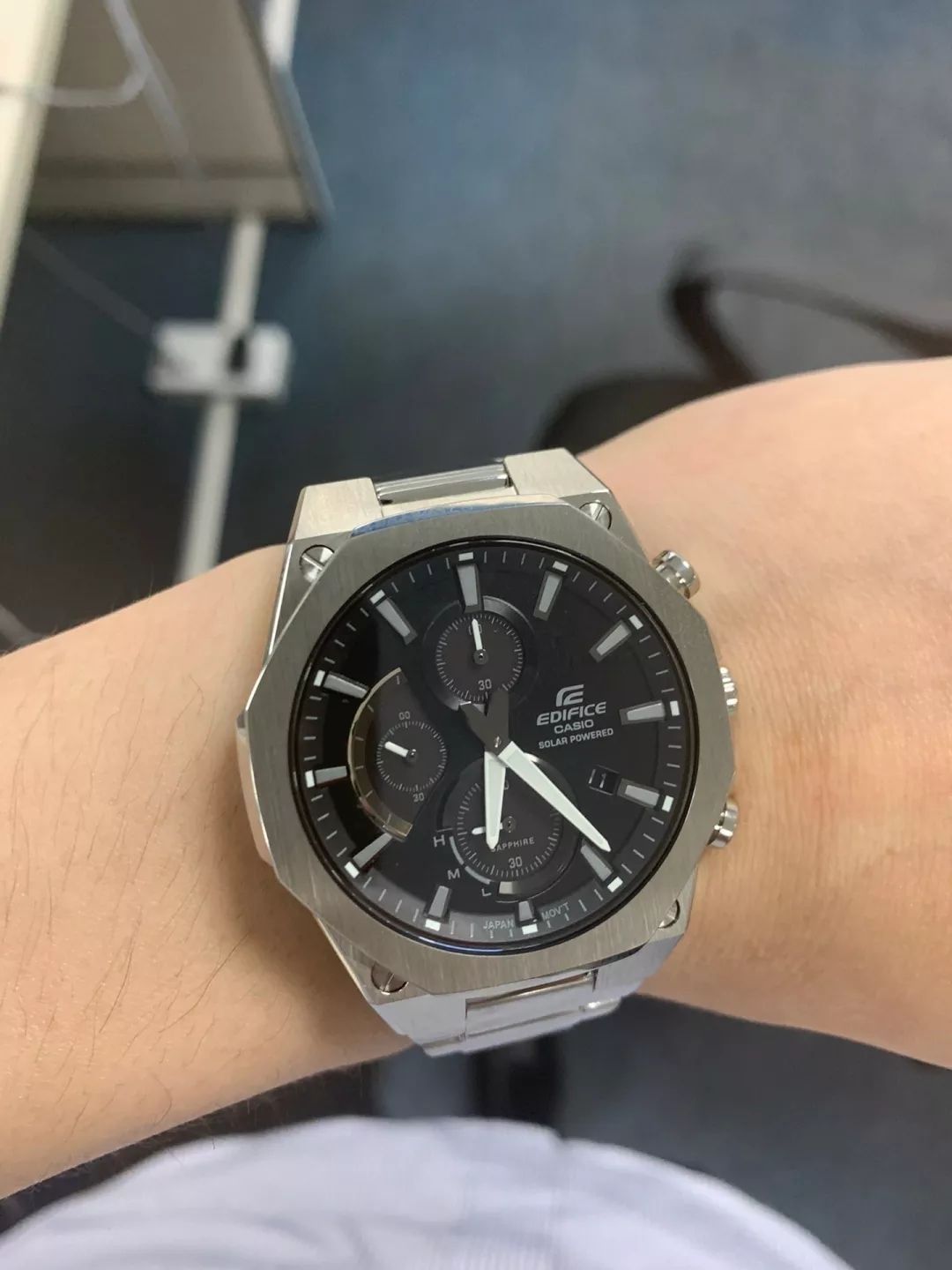 卡西欧 EDIFICE 防水石英光动能手表分享