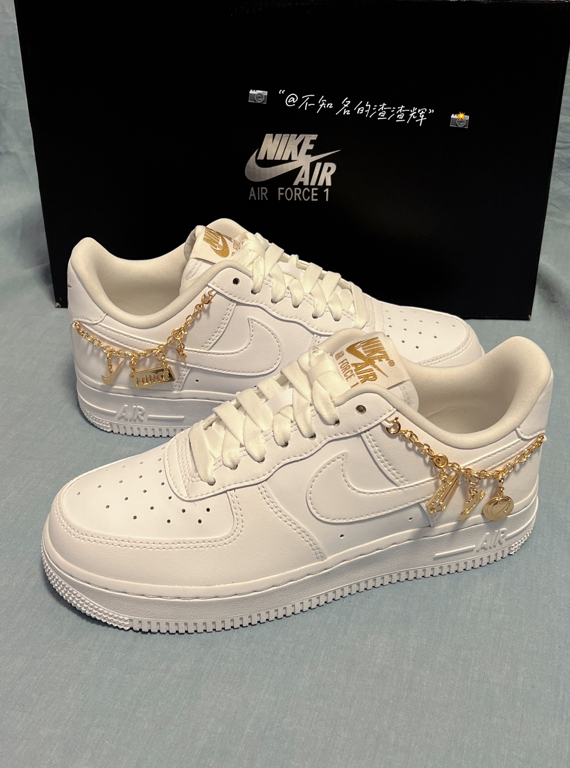 🎁开春必备“AF1”｜纯白空军➕金色链条