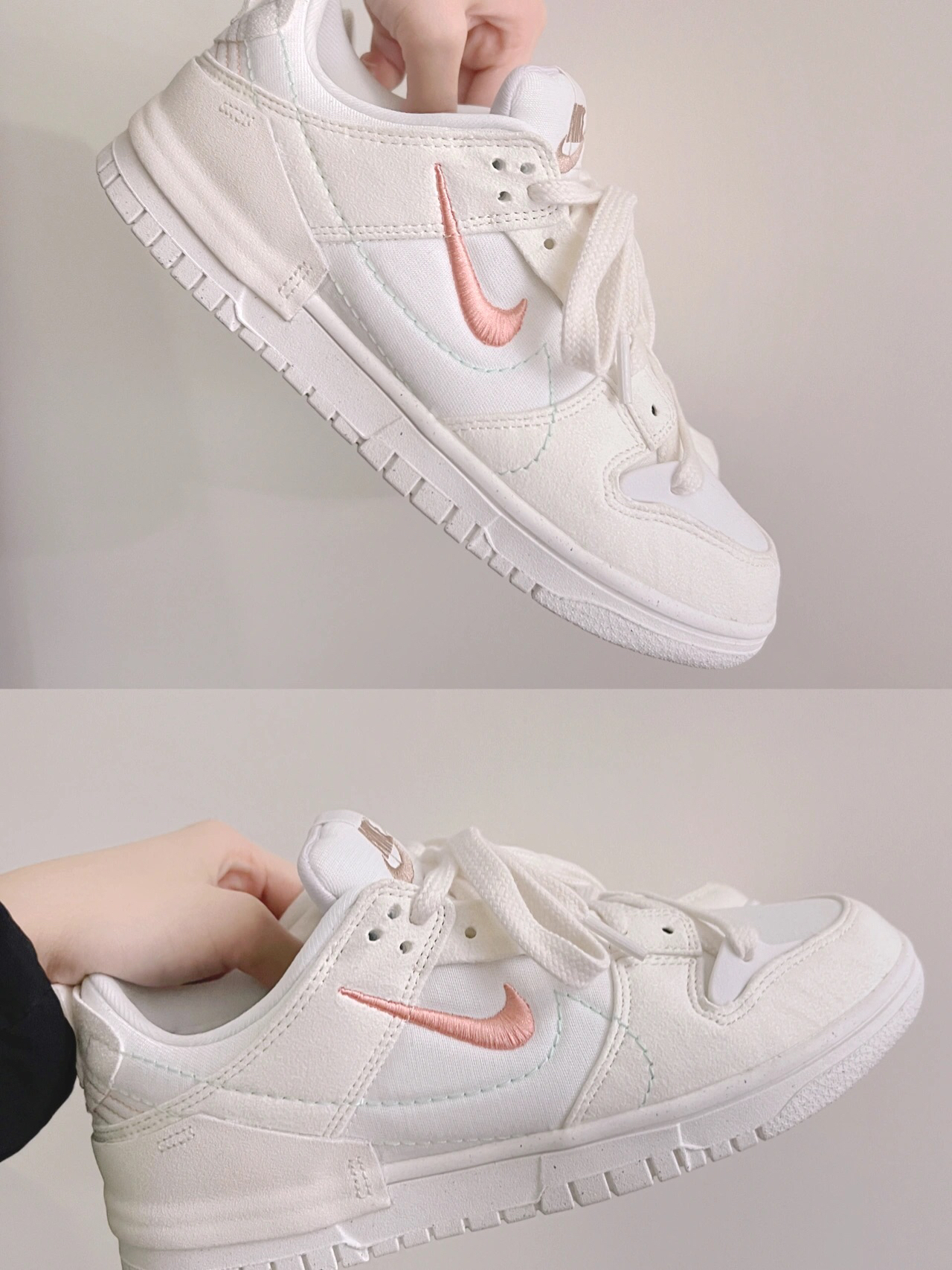 dunk Low disrupt 2奶油白|小众击中少女心|||看到的第一眼就被俘获了
可回收材料N