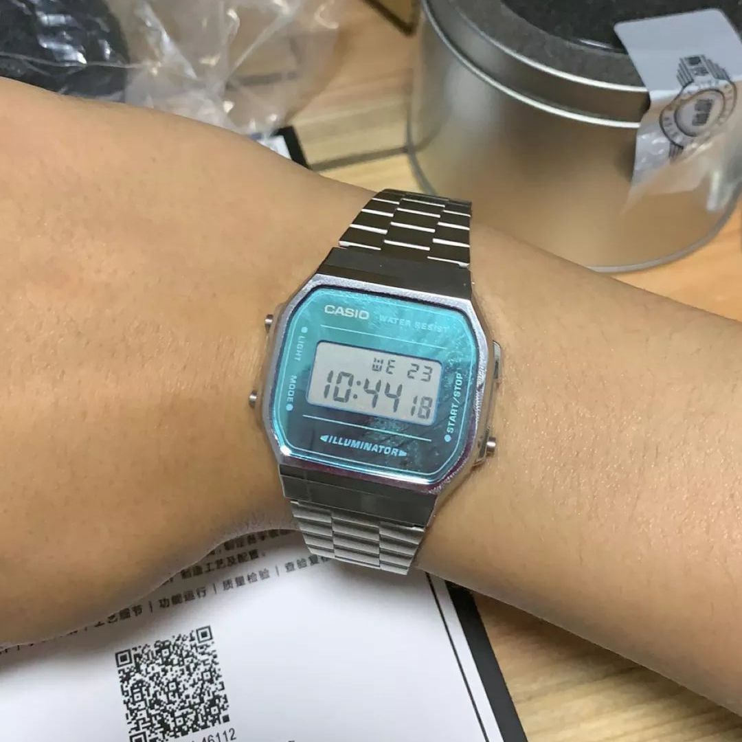 卡西欧 STANDARD 经典复古小银块手表