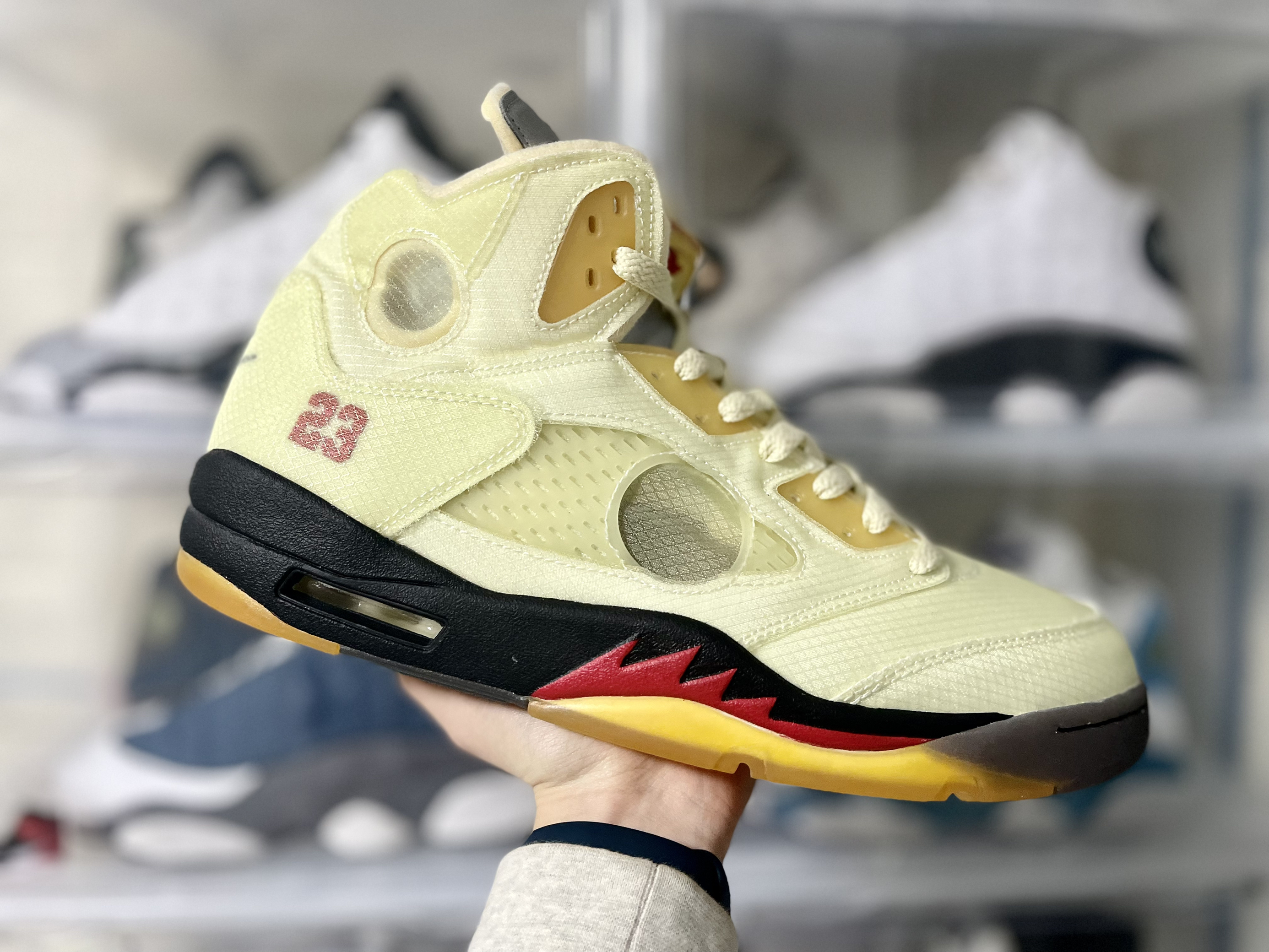 蝉翼OW｜Air Jordan5ow白蝉翼