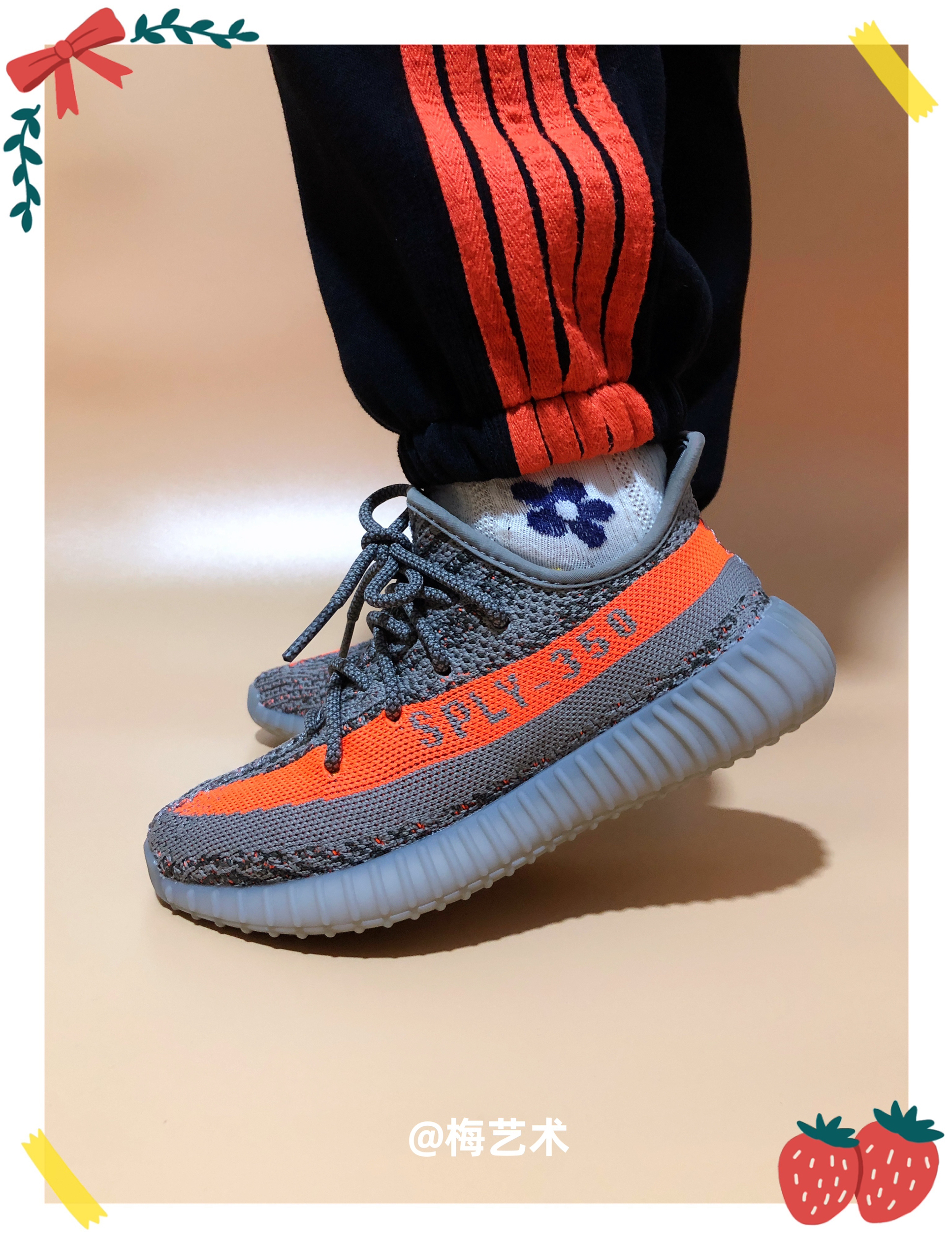 灰橙满天星你都是咋穿的?鞋带换个绑法也很酷哦!