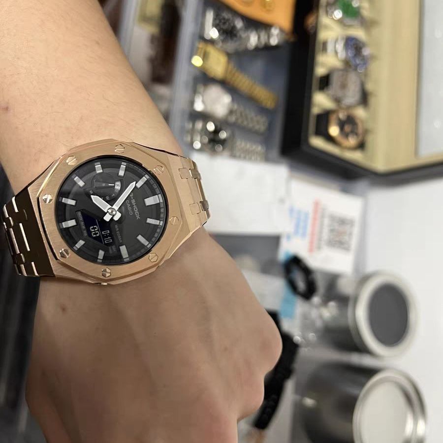 VENCREW 全锻造金色4.0手表改装配件分享