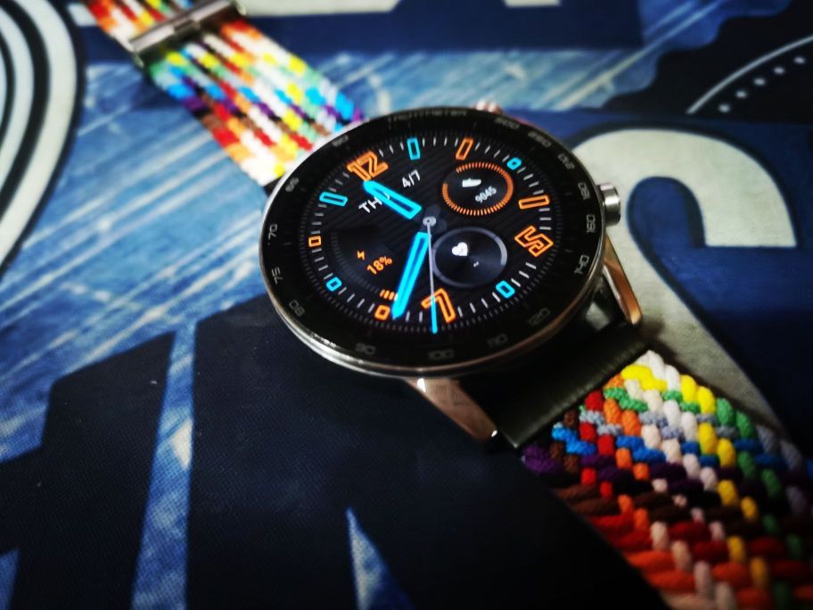 荣耀magicwatch2配上彩虹表带