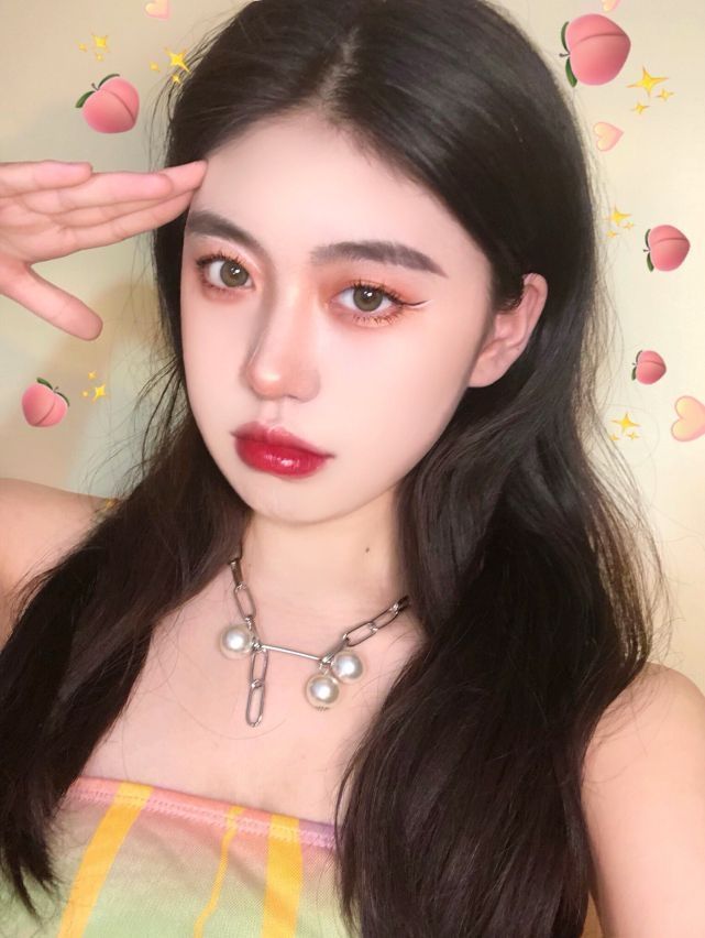 变身水蜜桃女孩｜附贴纸教程|||