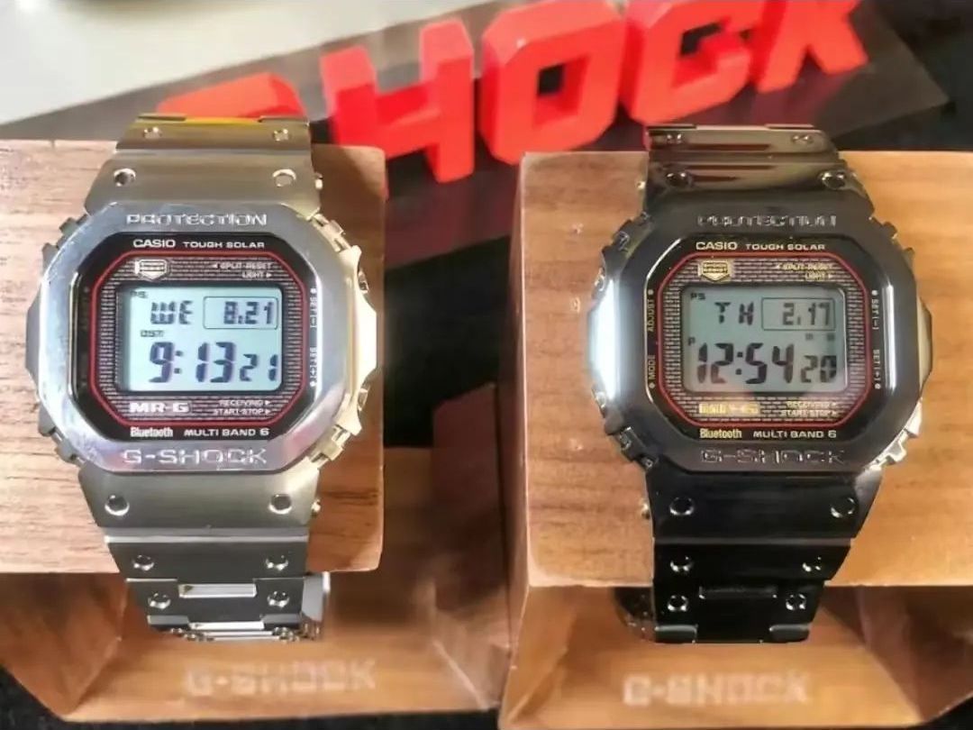 Casio “极"金属方块防水防震六局电波太阳能动力手表分享