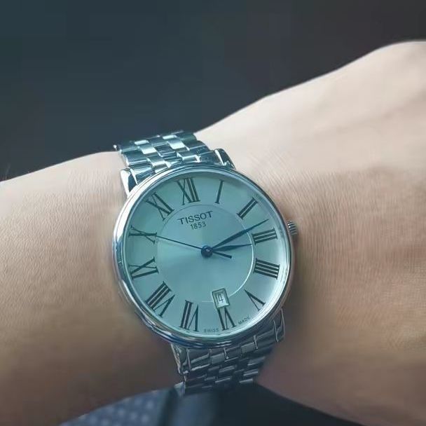 天梭卡森石英耐看高性价比？?