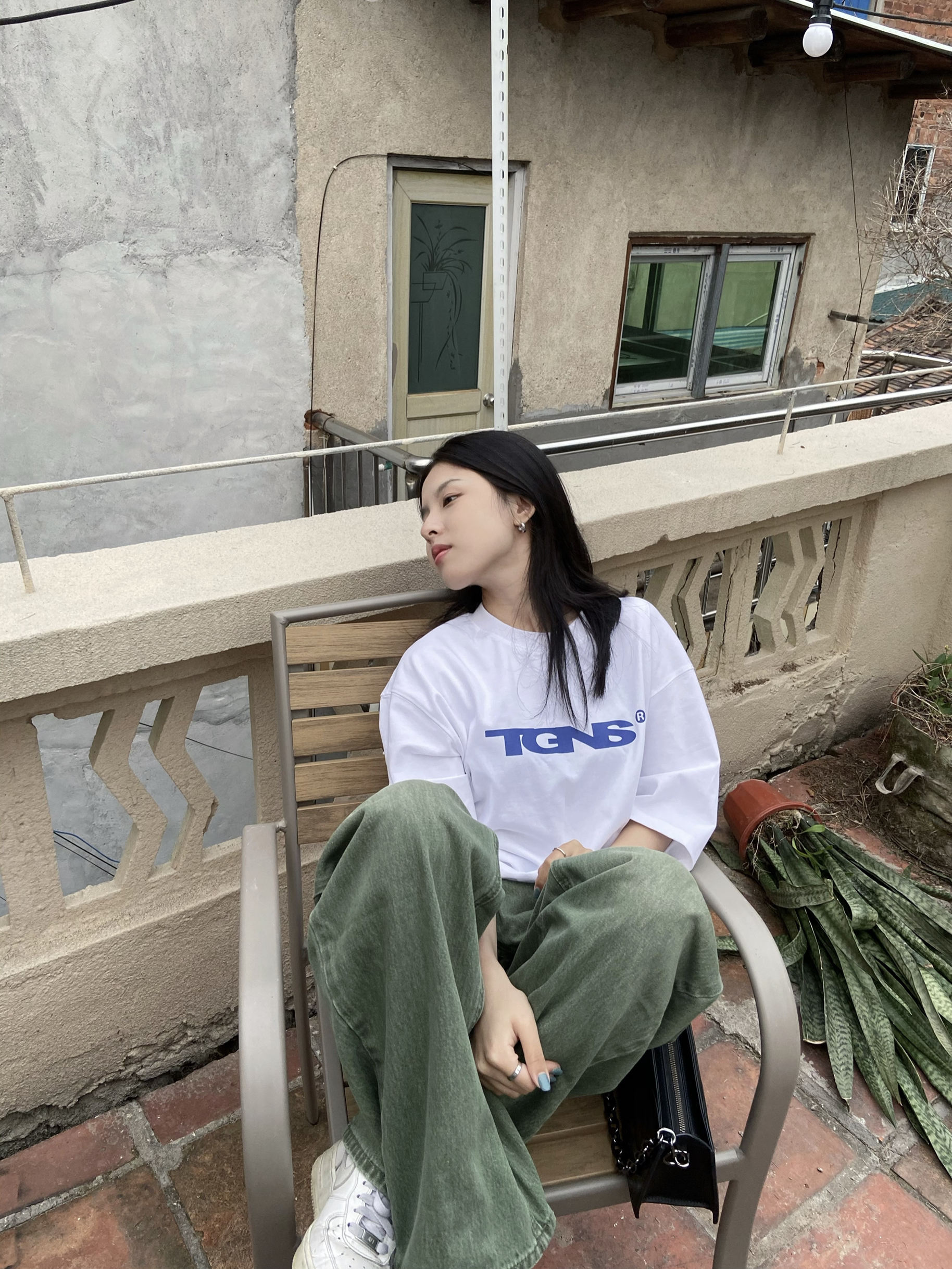 TGNS｜前后logo标语短袖T恤