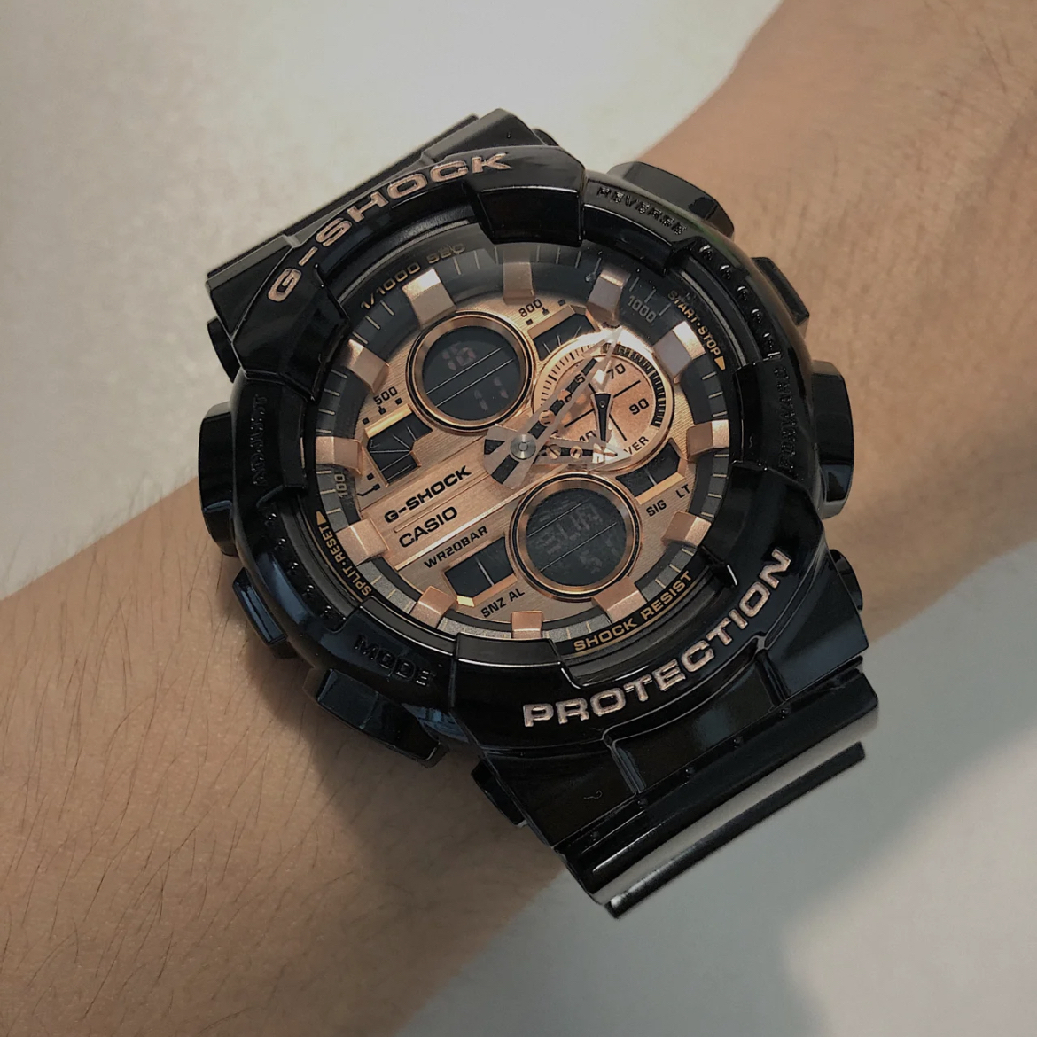 卡西欧玫瑰金男⌚️