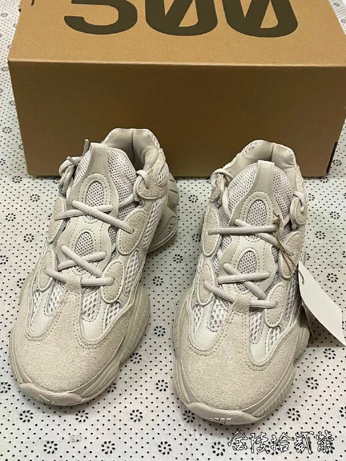 adidas originals Yeezy 500" Blush "灰白男女同款2022年版