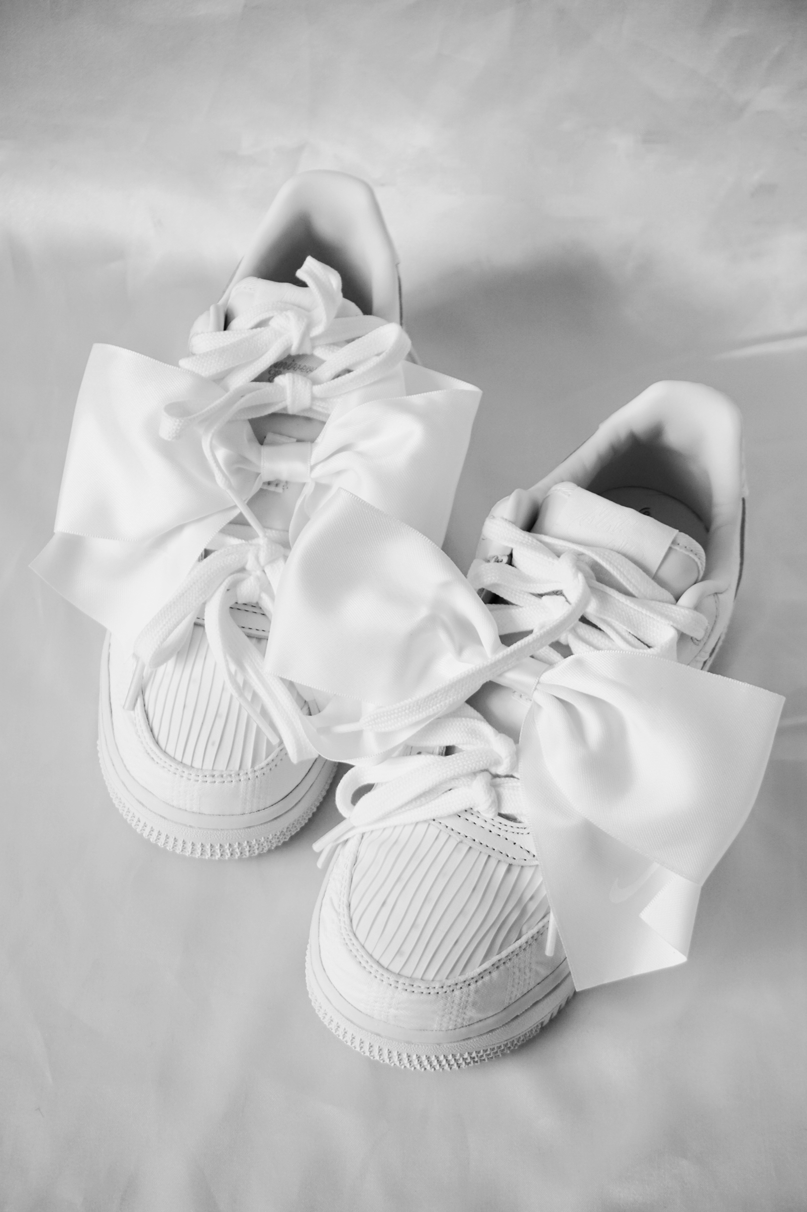 小仙女必备?AF1纯白蝴蝶结