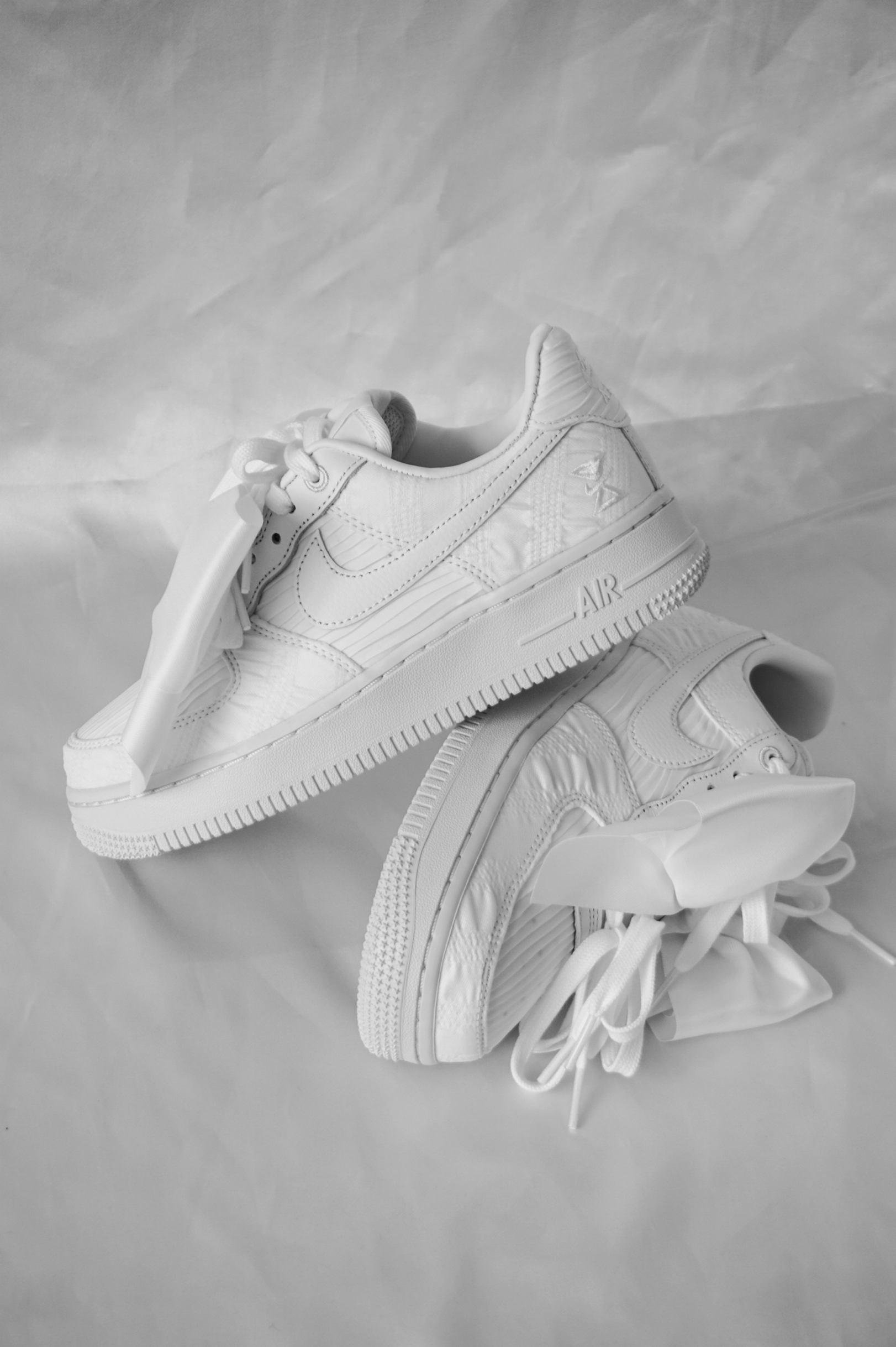 小仙女必备?AF1纯白蝴蝶结