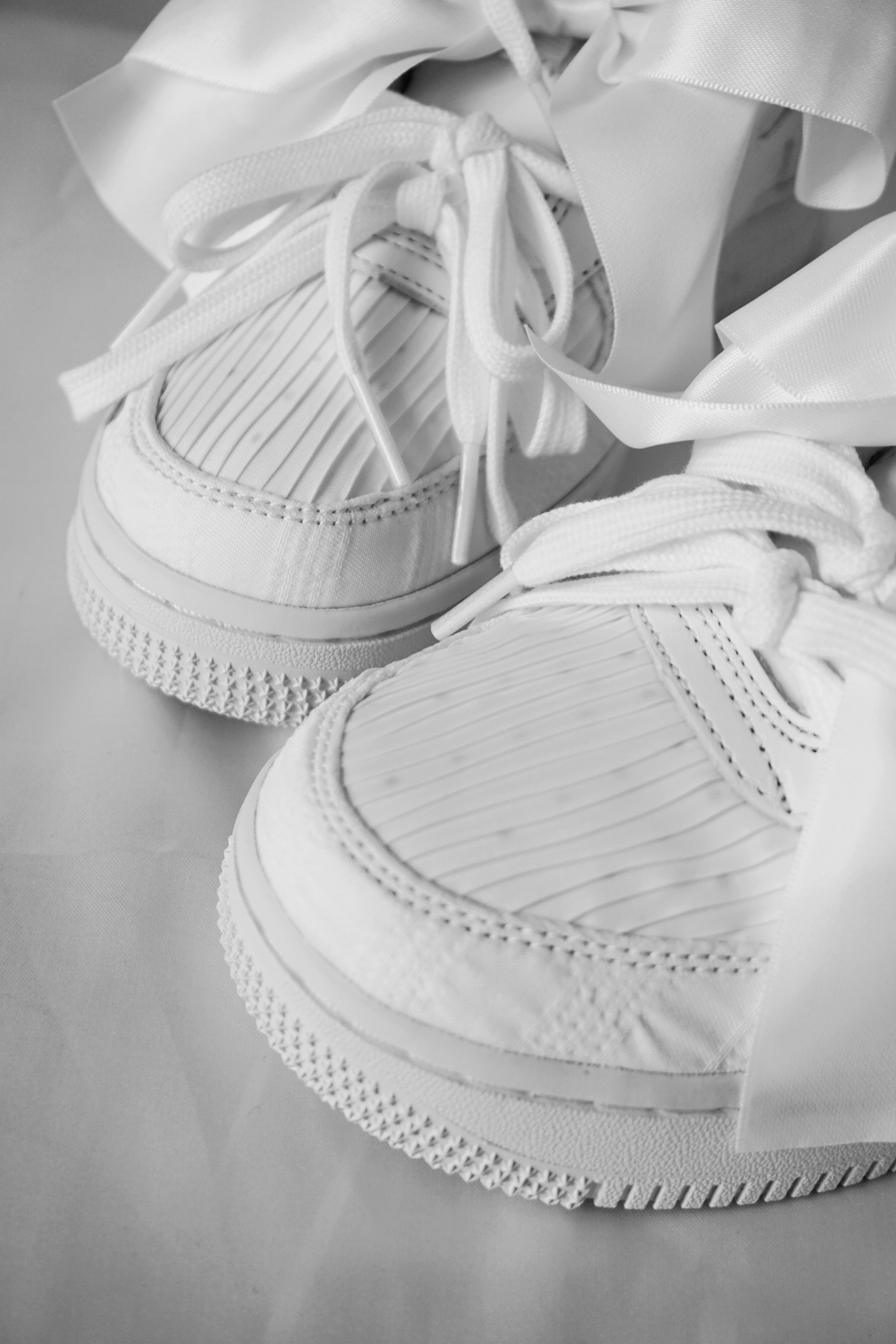 小仙女必备?AF1纯白蝴蝶结