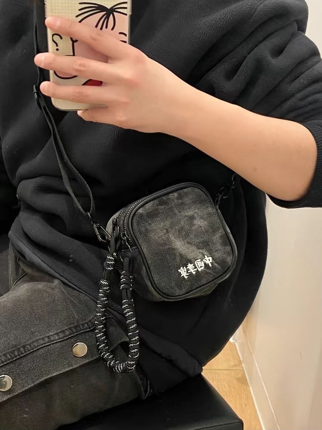 李宁水洗牛仔包包分享
