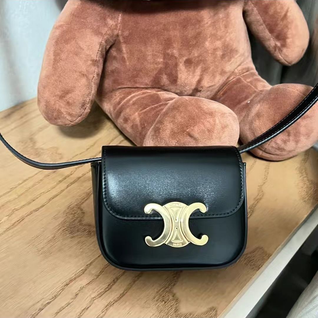 CELINE Triomphe 迷你 光滑牛皮革手提单肩斜挎包分享