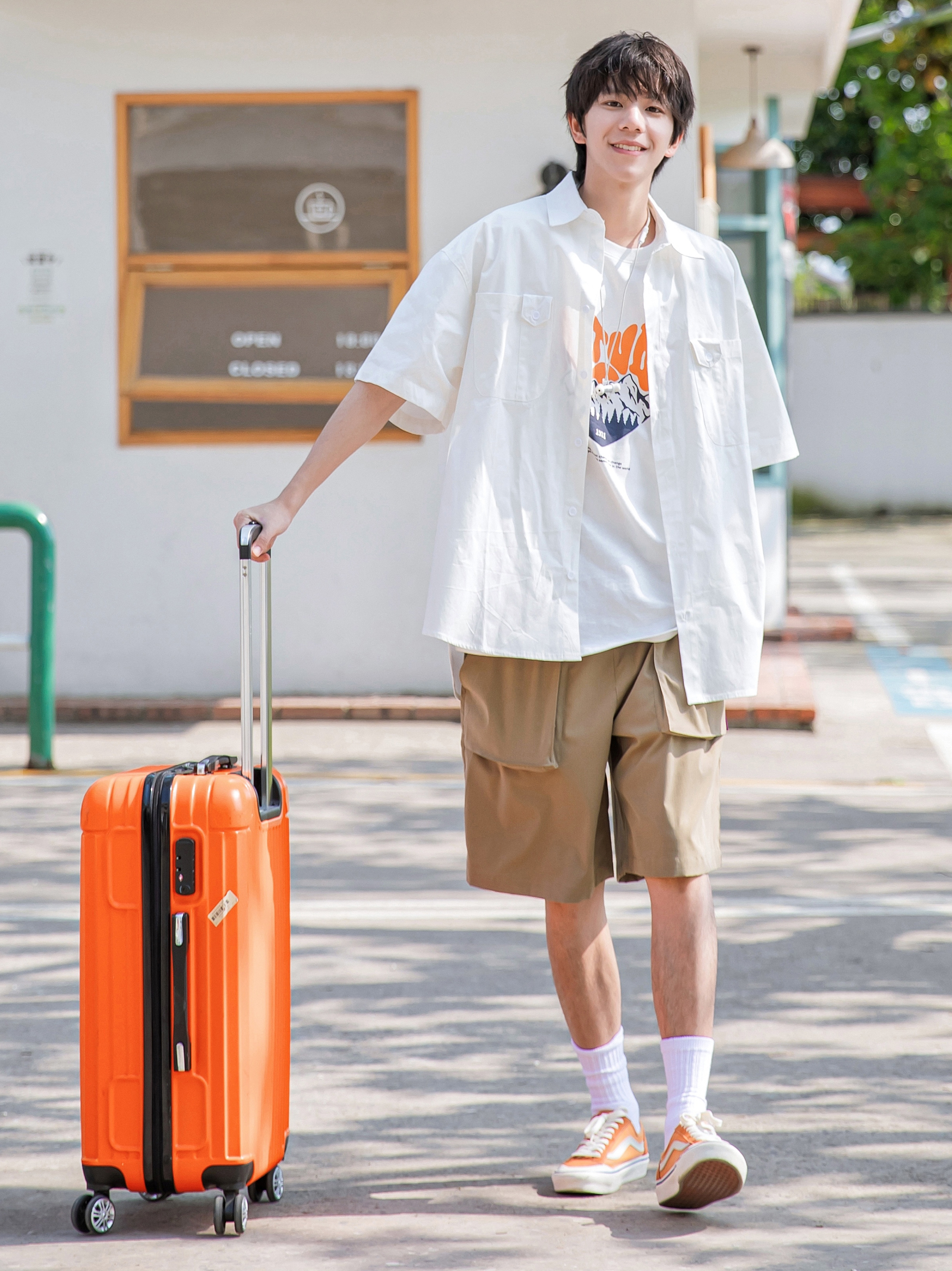 🍊夏日白衬衫yyds｜暑假出游少年感穿搭🉑️🍃