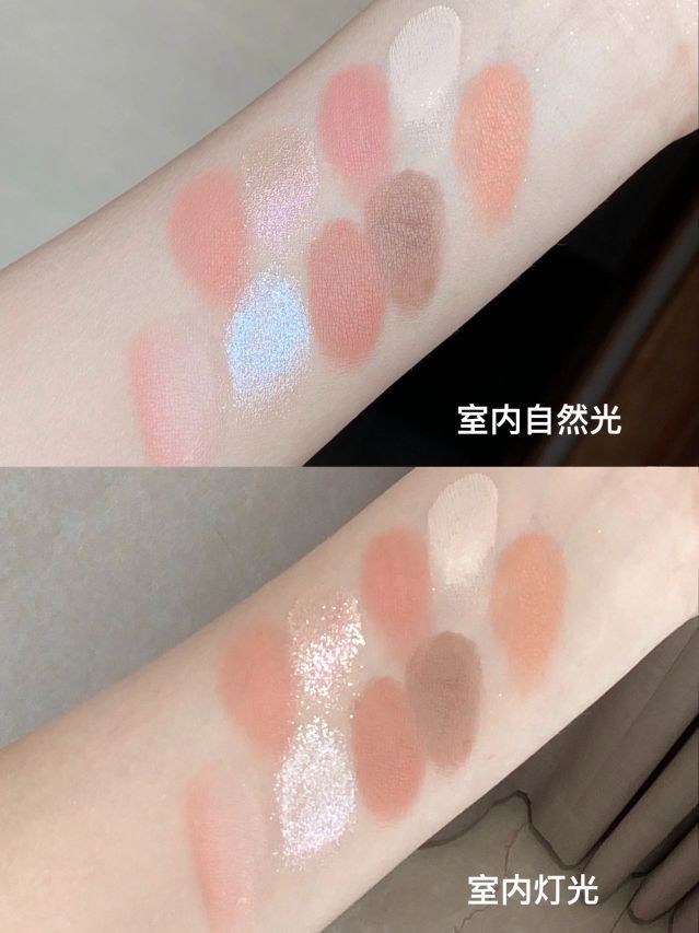 夏日奶油粉棕白桃盘！橄榄皮涂上显白哭了！