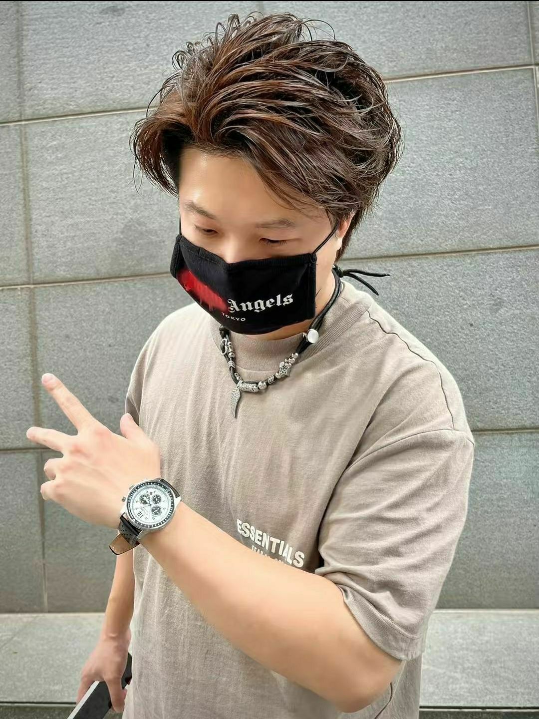 【当季新款】Fear Of God 副线Essentials SS22 植绒立体胸标背标双标短袖T恤