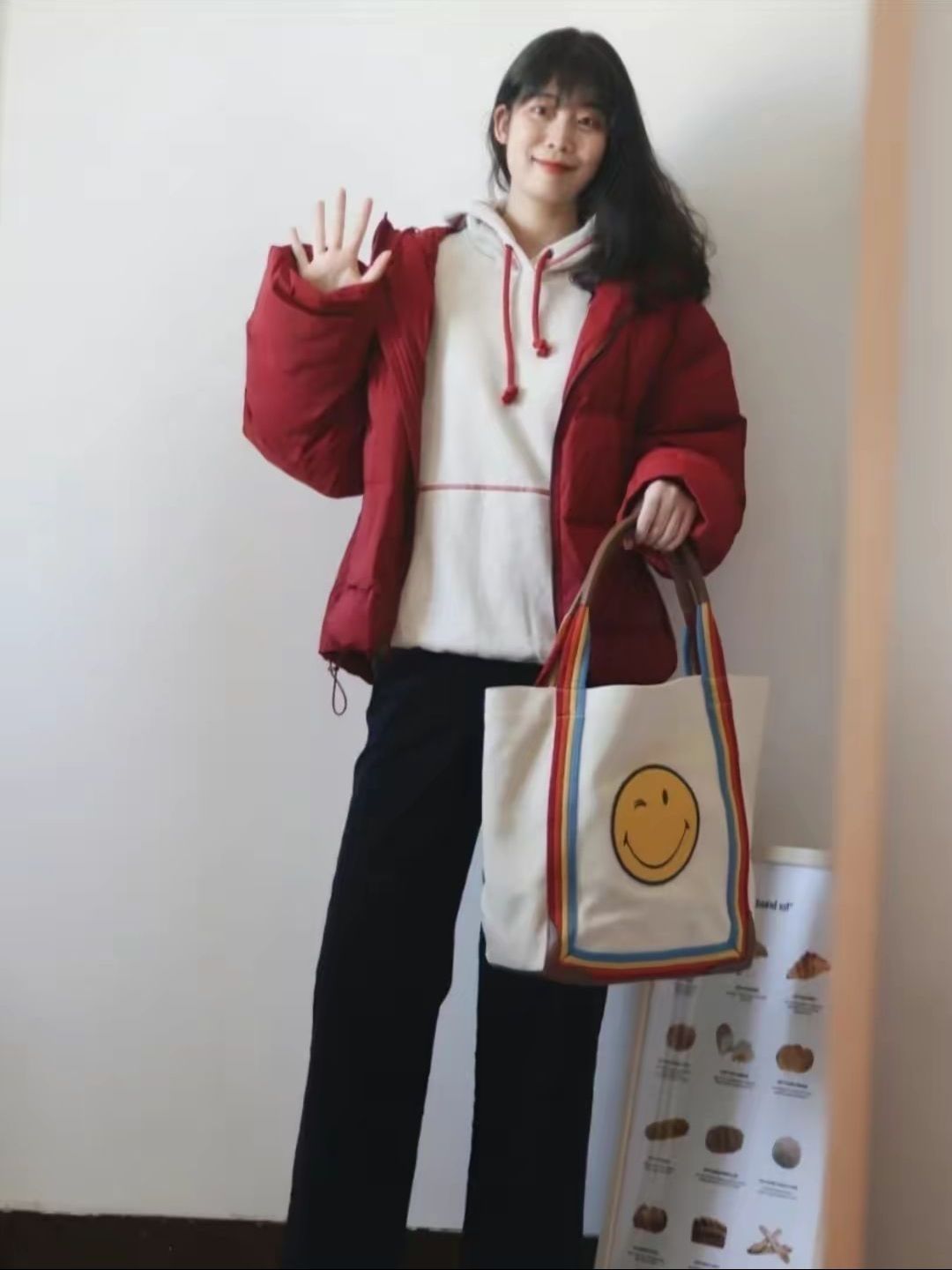 冬日简单加绒卫衣