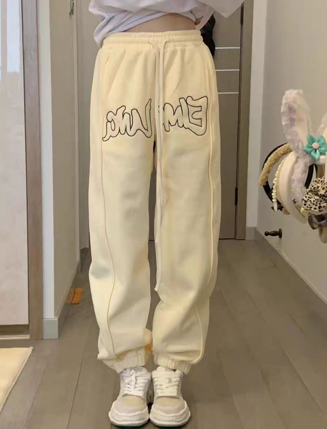 穿上这条卫裤，感觉自己秒变温柔大姐姐哈哈