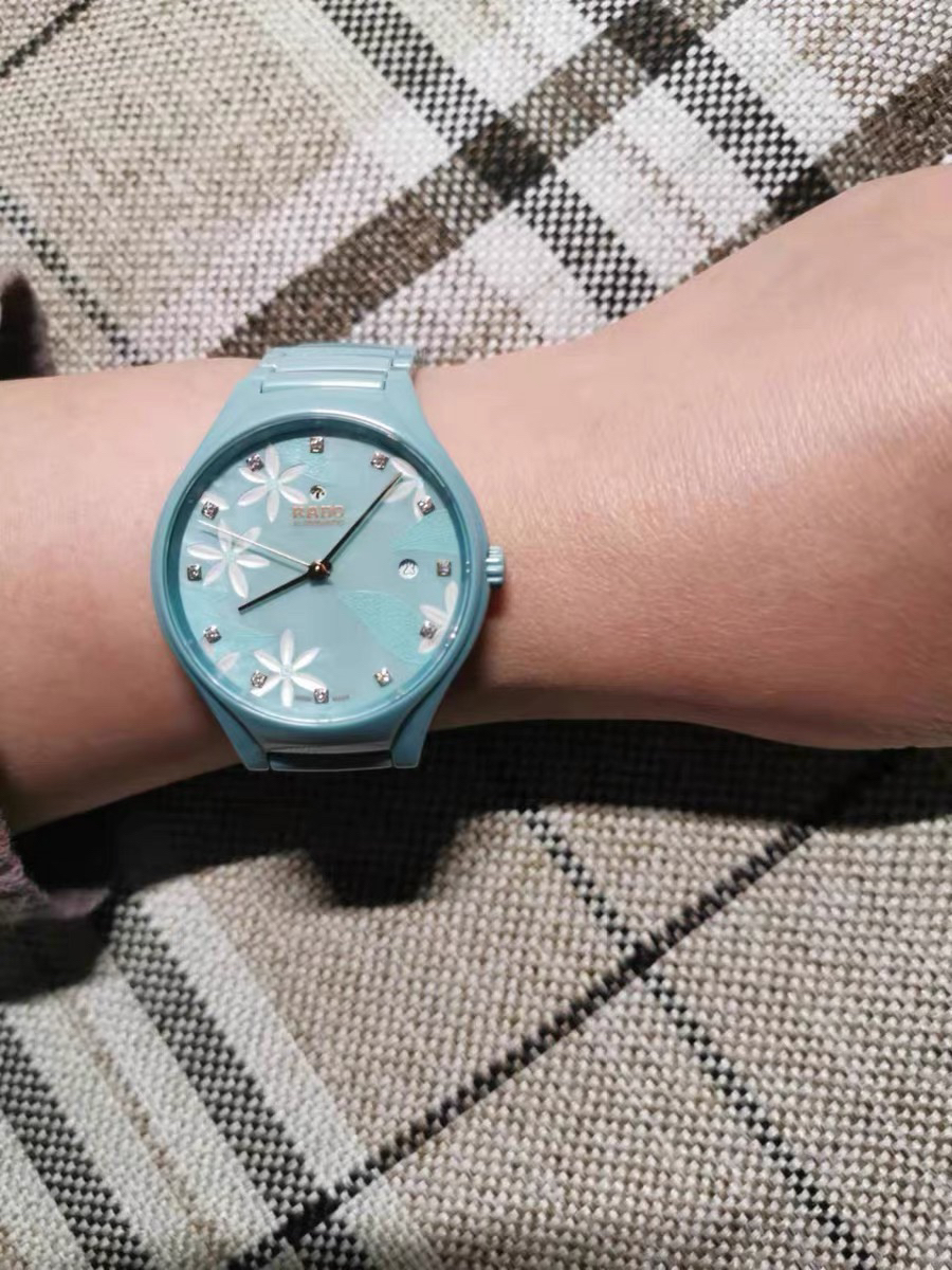 RADO/雷达白茉莉母贝盘陶瓷机械表推荐